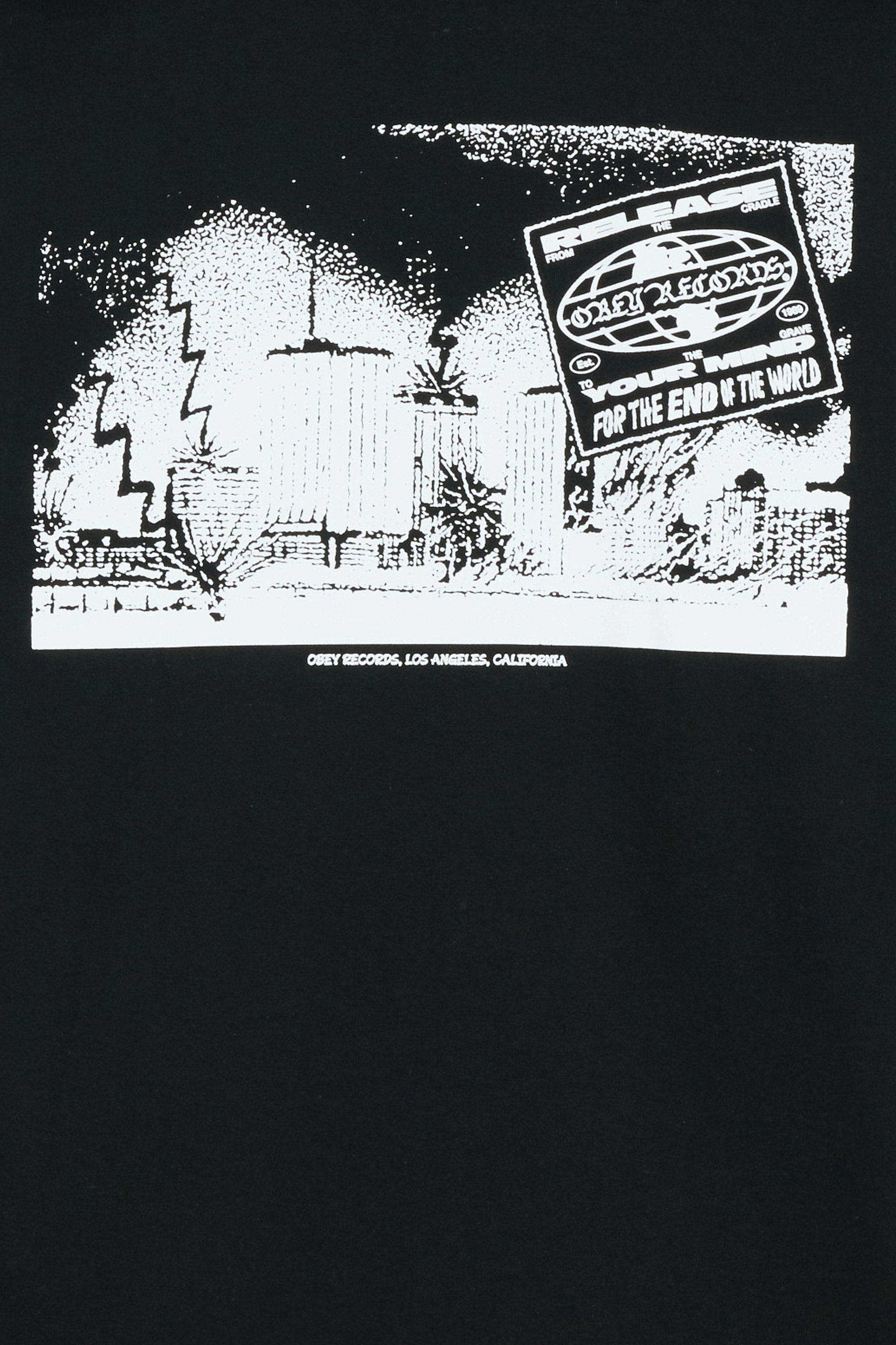 Regular-fit round-neck cotton T-shirt Black