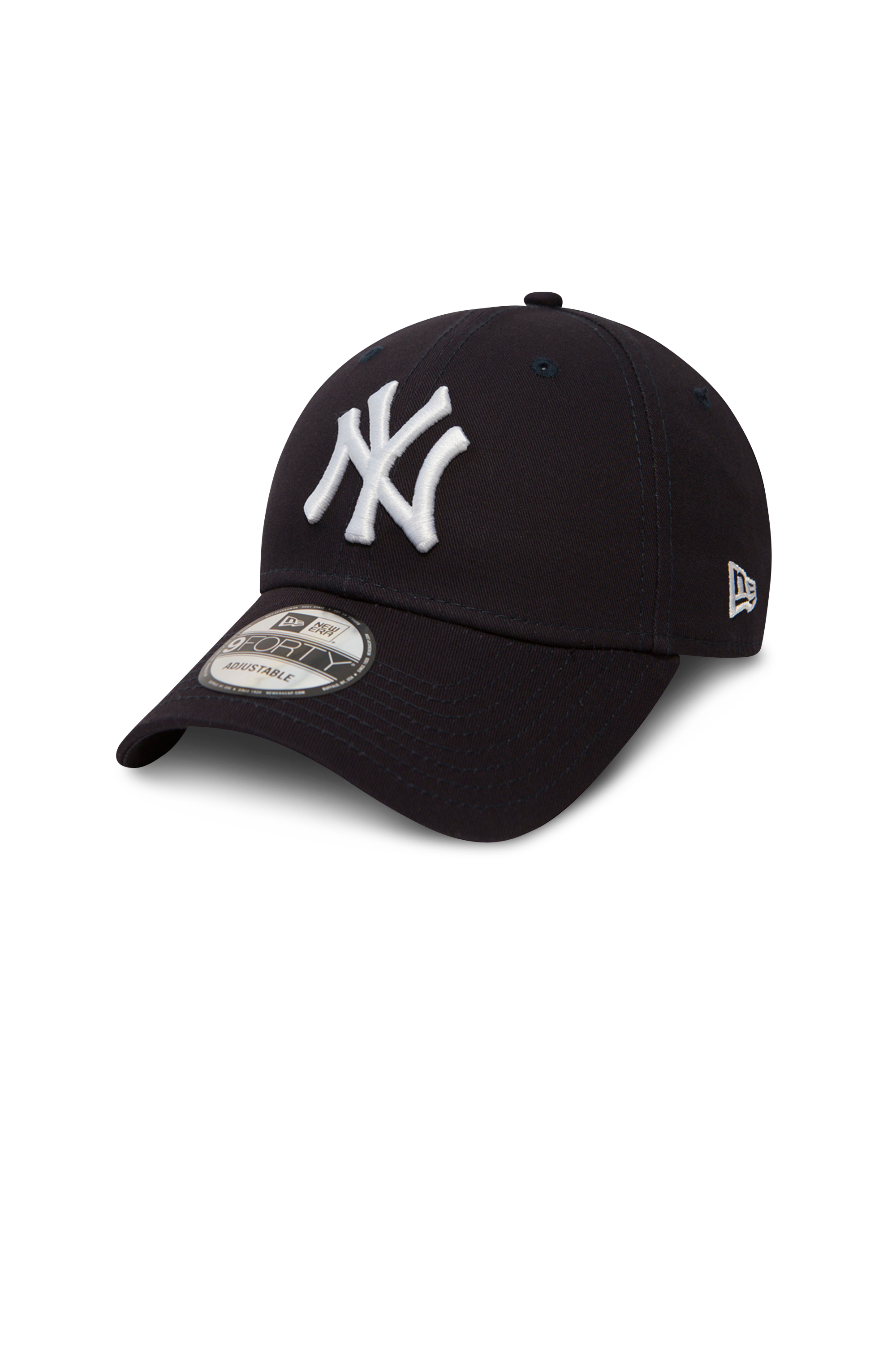Embroidered NY canvas cap Blue