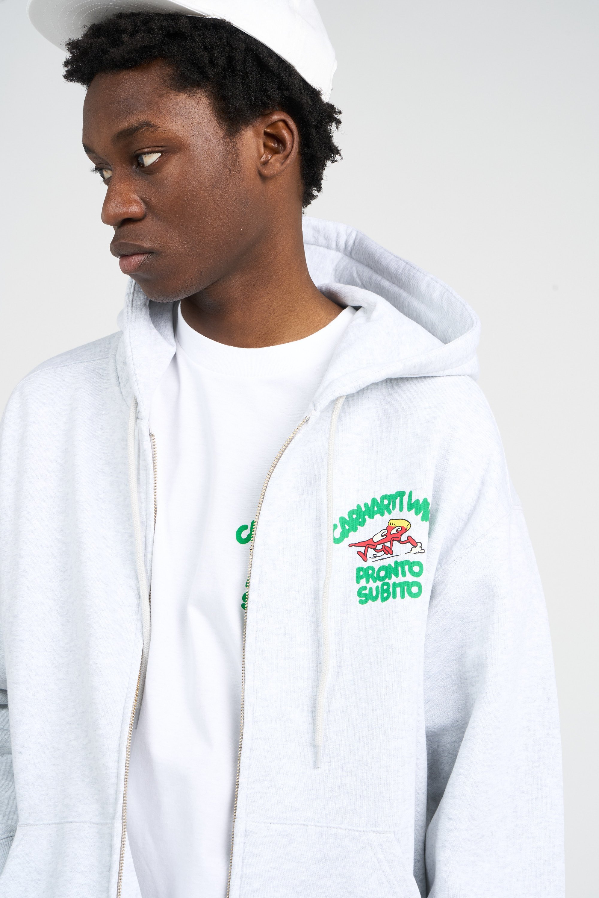 Hoodie zippé | Gris CARHARTT WIP Homme