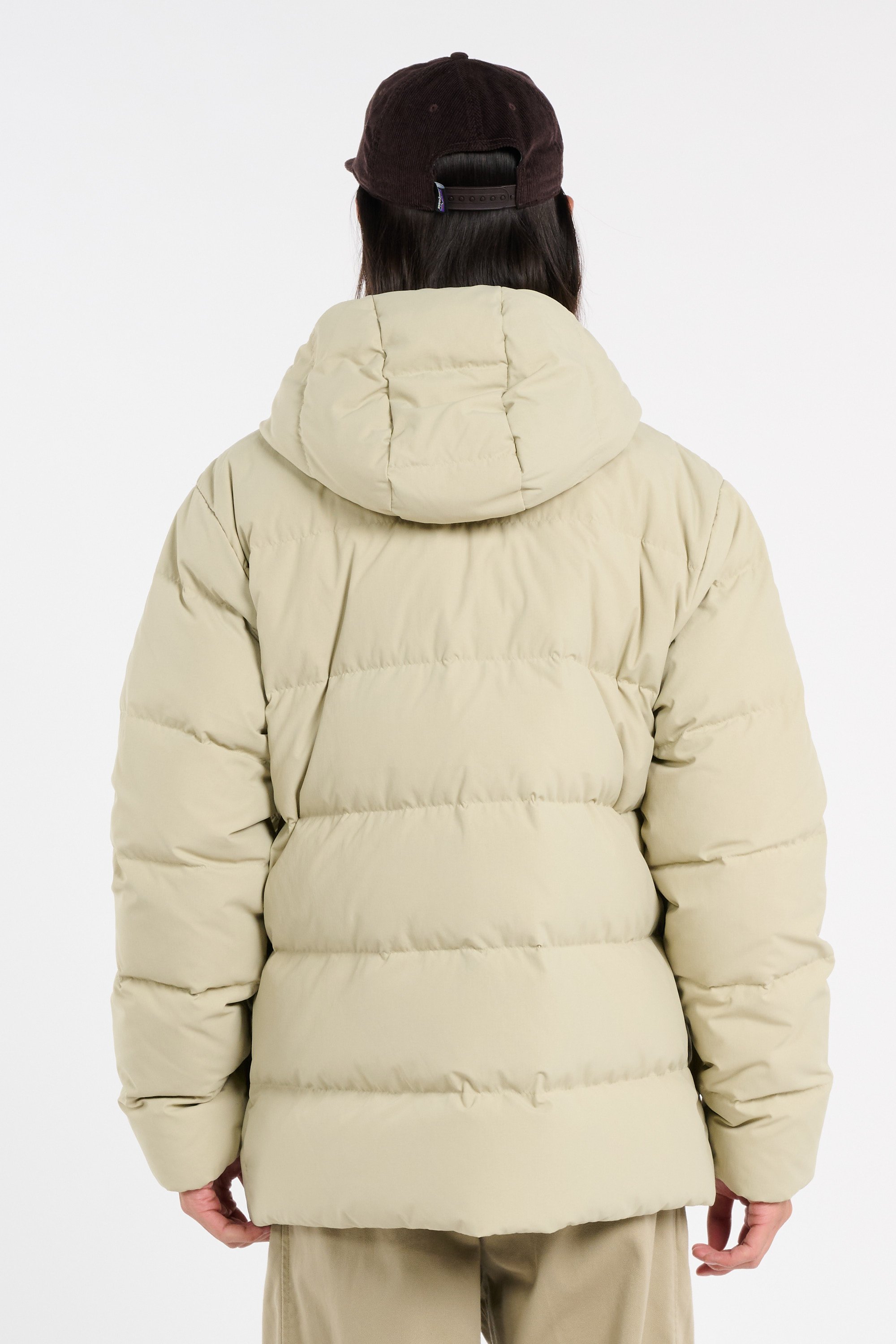 Oversized quilted high neck puffer coat | Beige PATAGONIA Men