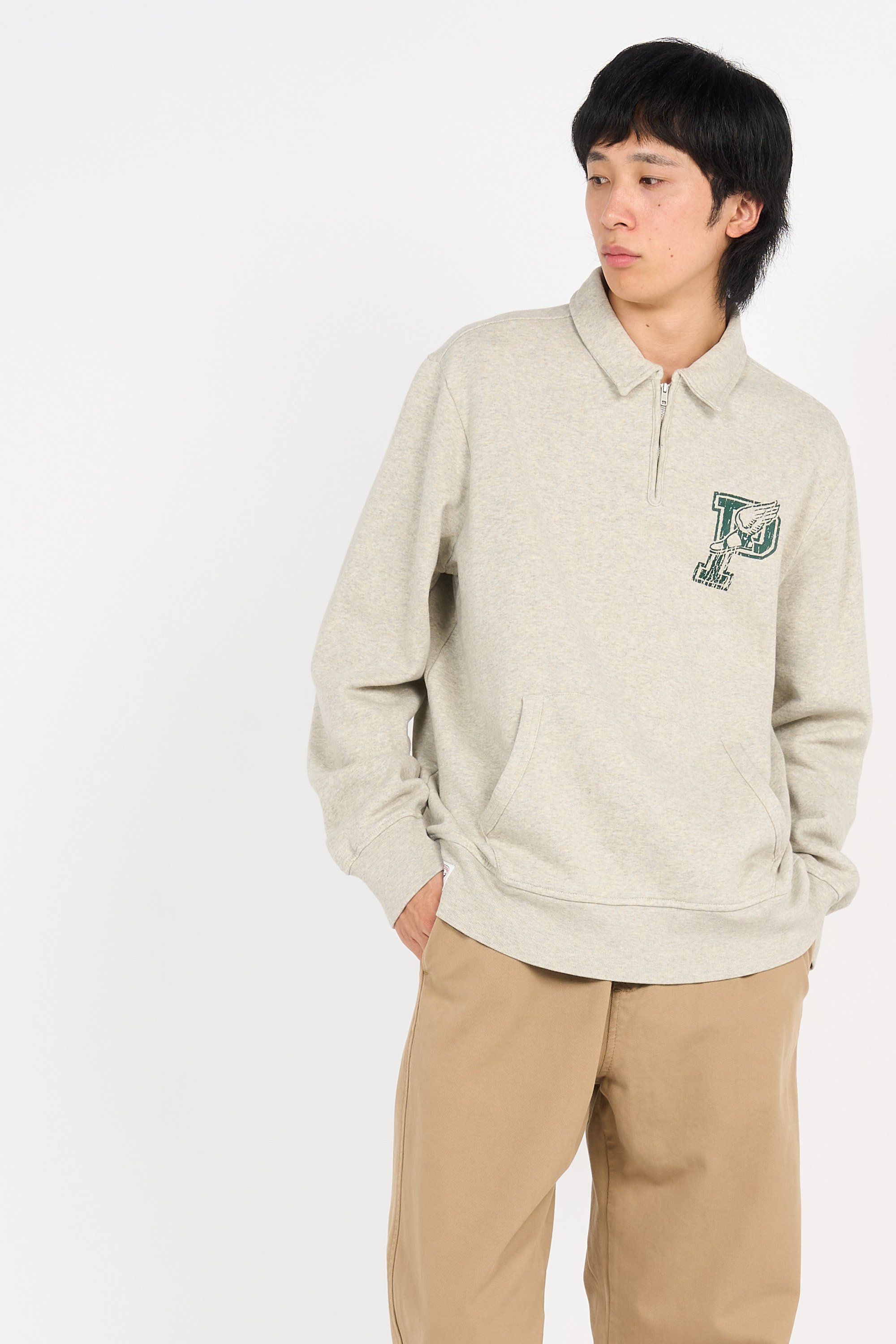 【POLO RALPH LAUREN】 ★ P-Wing Fleece Collar Sweatshirt ★ Polo Ralph Lauren P WING FLEECE COLLARED SWEATSHIRT