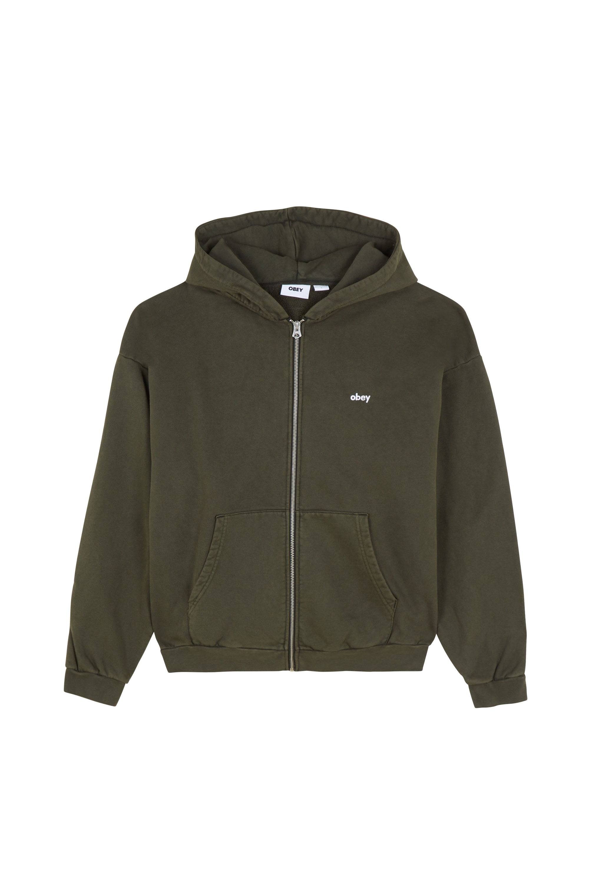 Hoodie zippé Vert