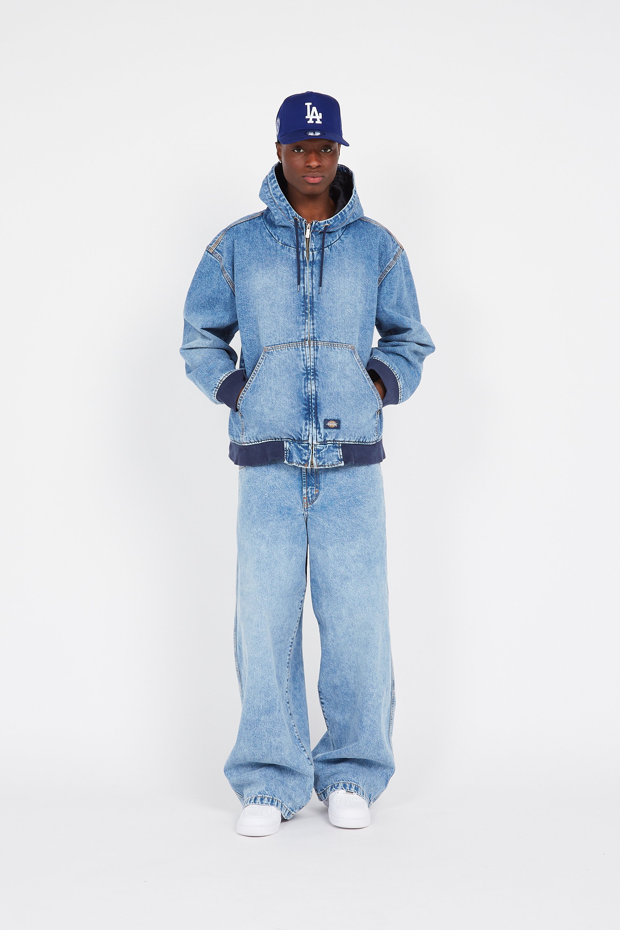 Jacket Dickies Hooded Denim Jacket Blue Dickies - Men | Citadium