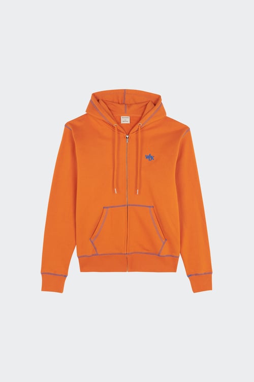 WALK IN PARIS Hoodie zippé Orange