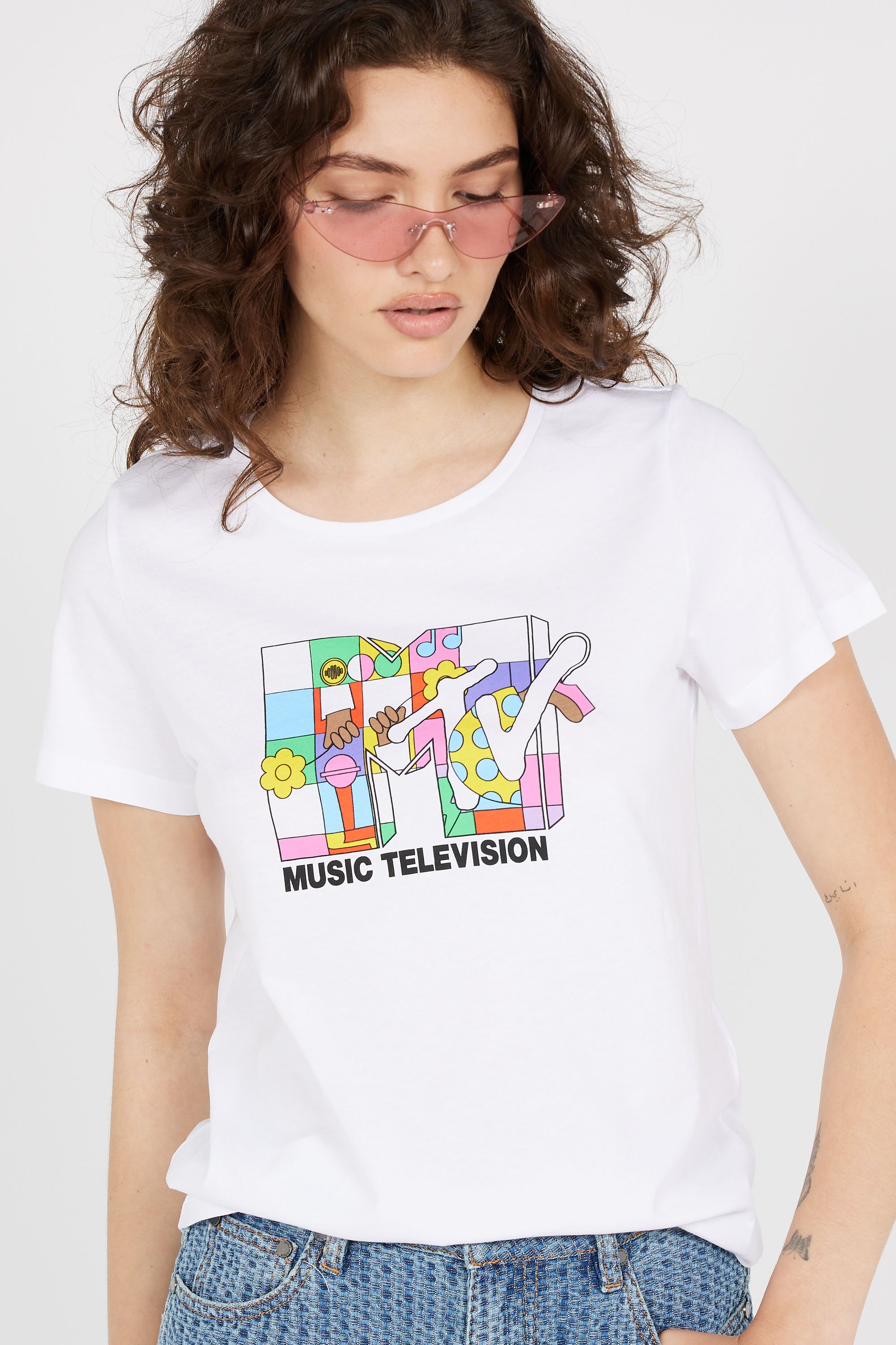 T-shirt | Blanc NOISY MAY Femme