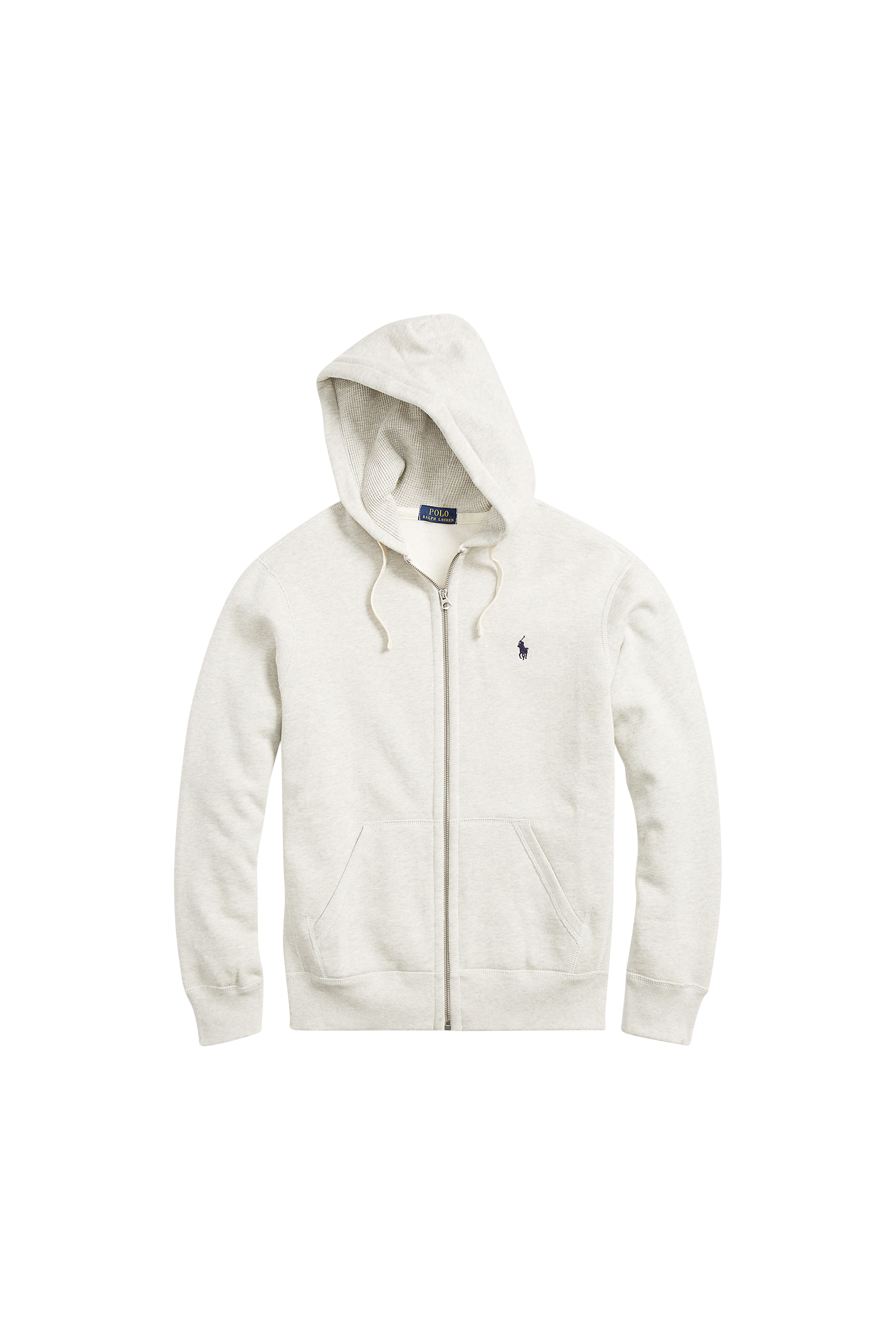 Cotton zipped hooded sweatshirt Grey
