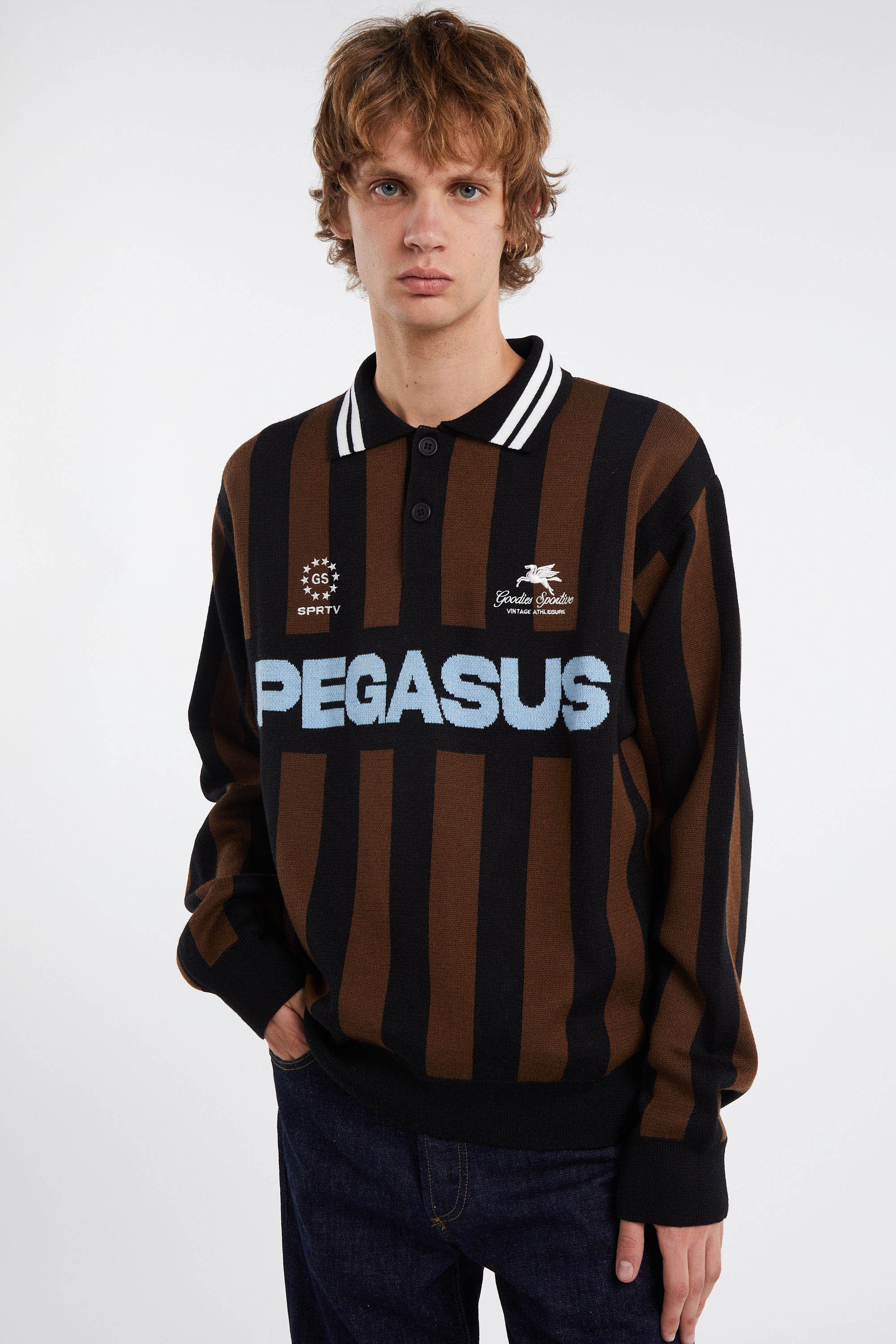 Polo shirt | Brown by GOODIES SPORTIVE Polo shirt Brown