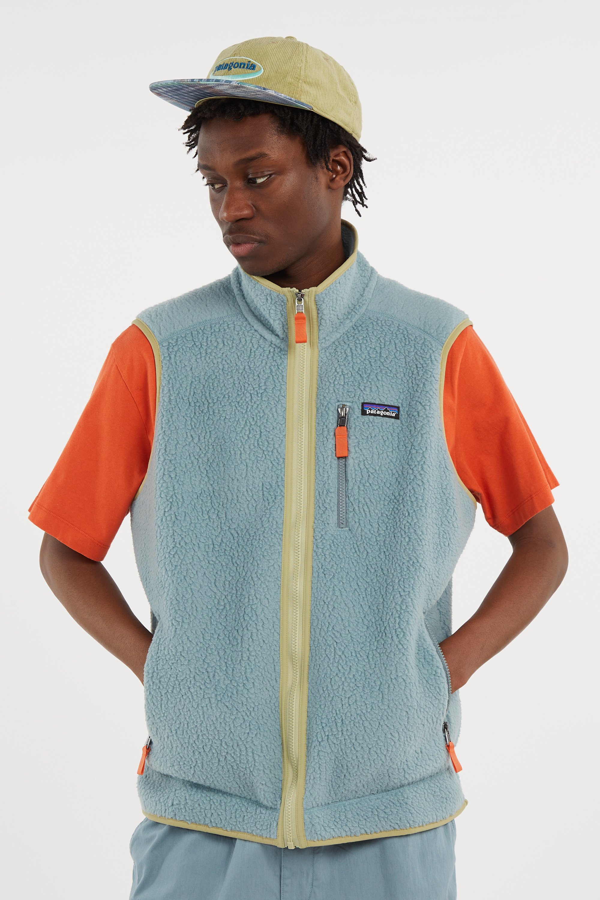 Polaire sans manches Bleu