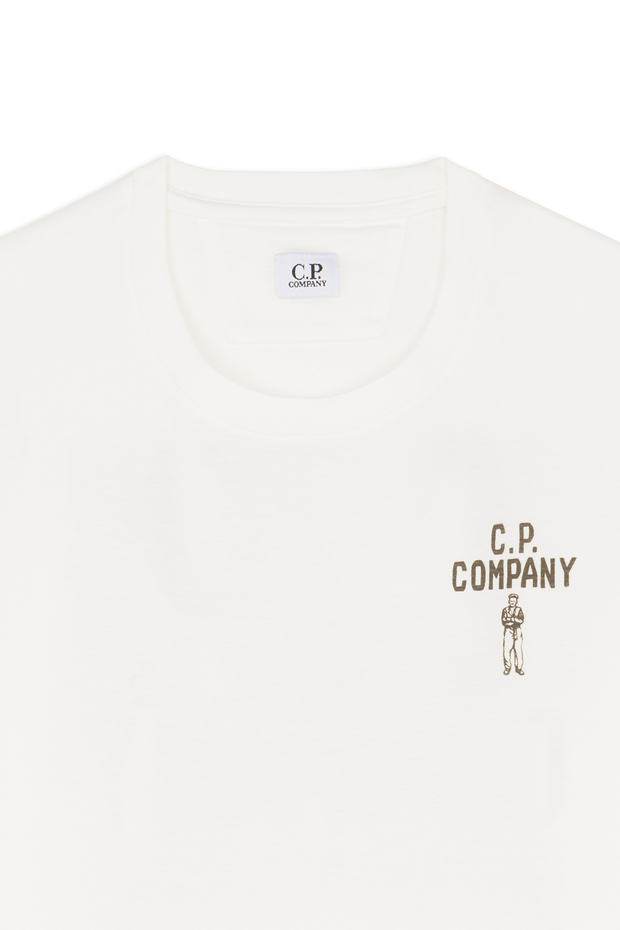 Regular-fit round-neck cotton T-shirt White