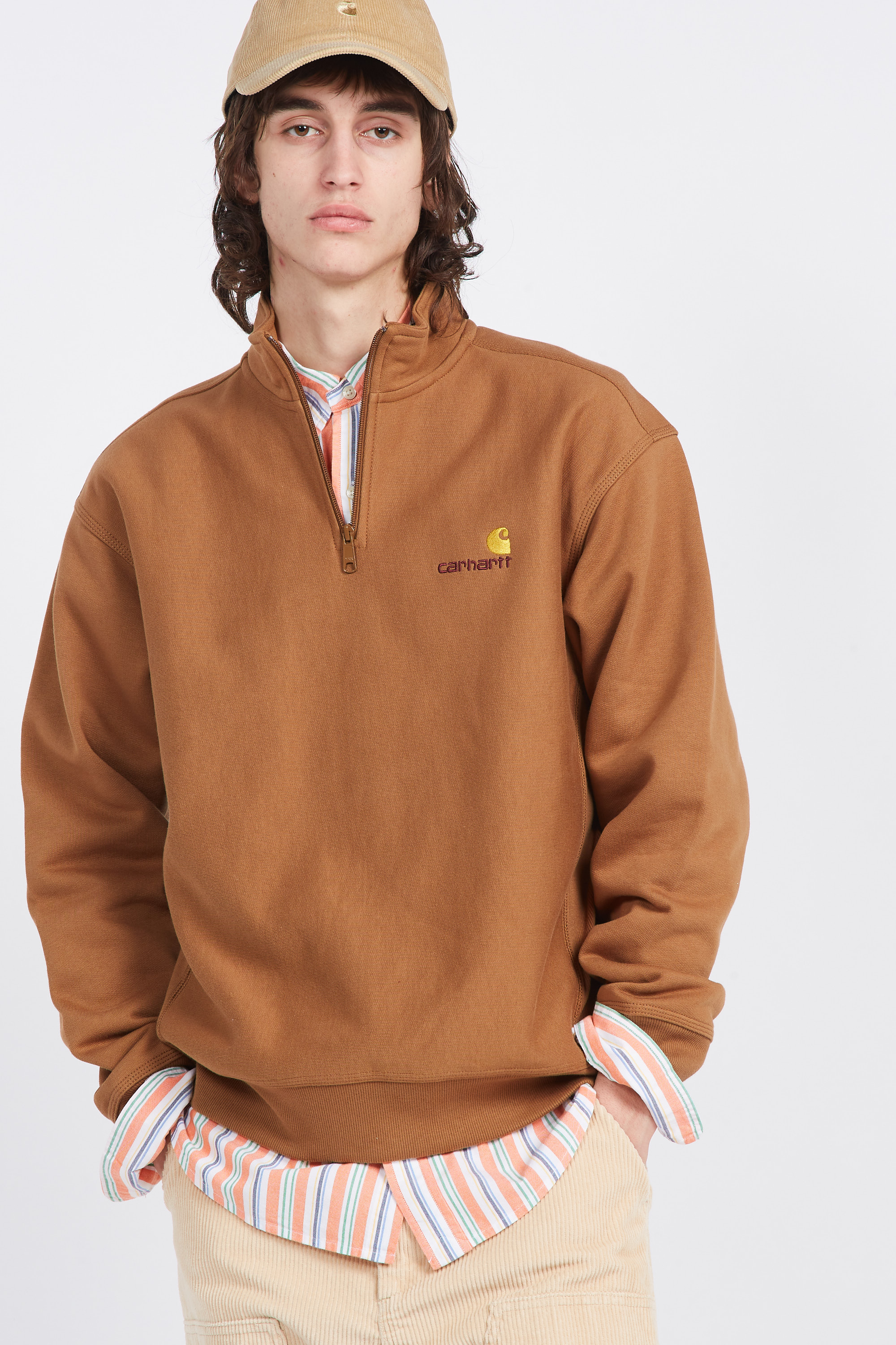 Sweat zippé  Marron