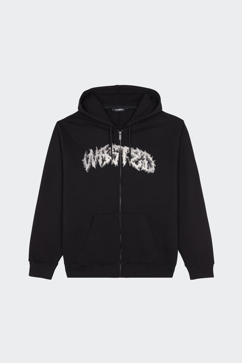 WASTED Hoodie zippé Noir