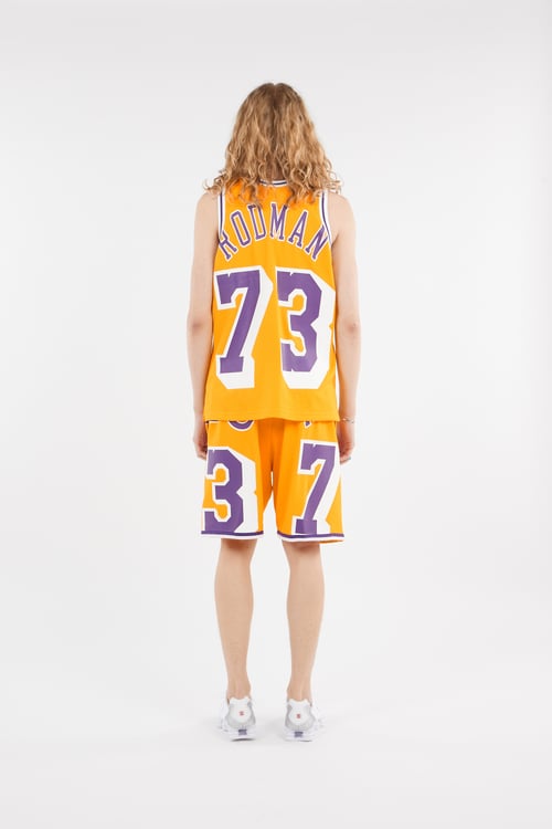 MITCHELL & NESS Short Jaune