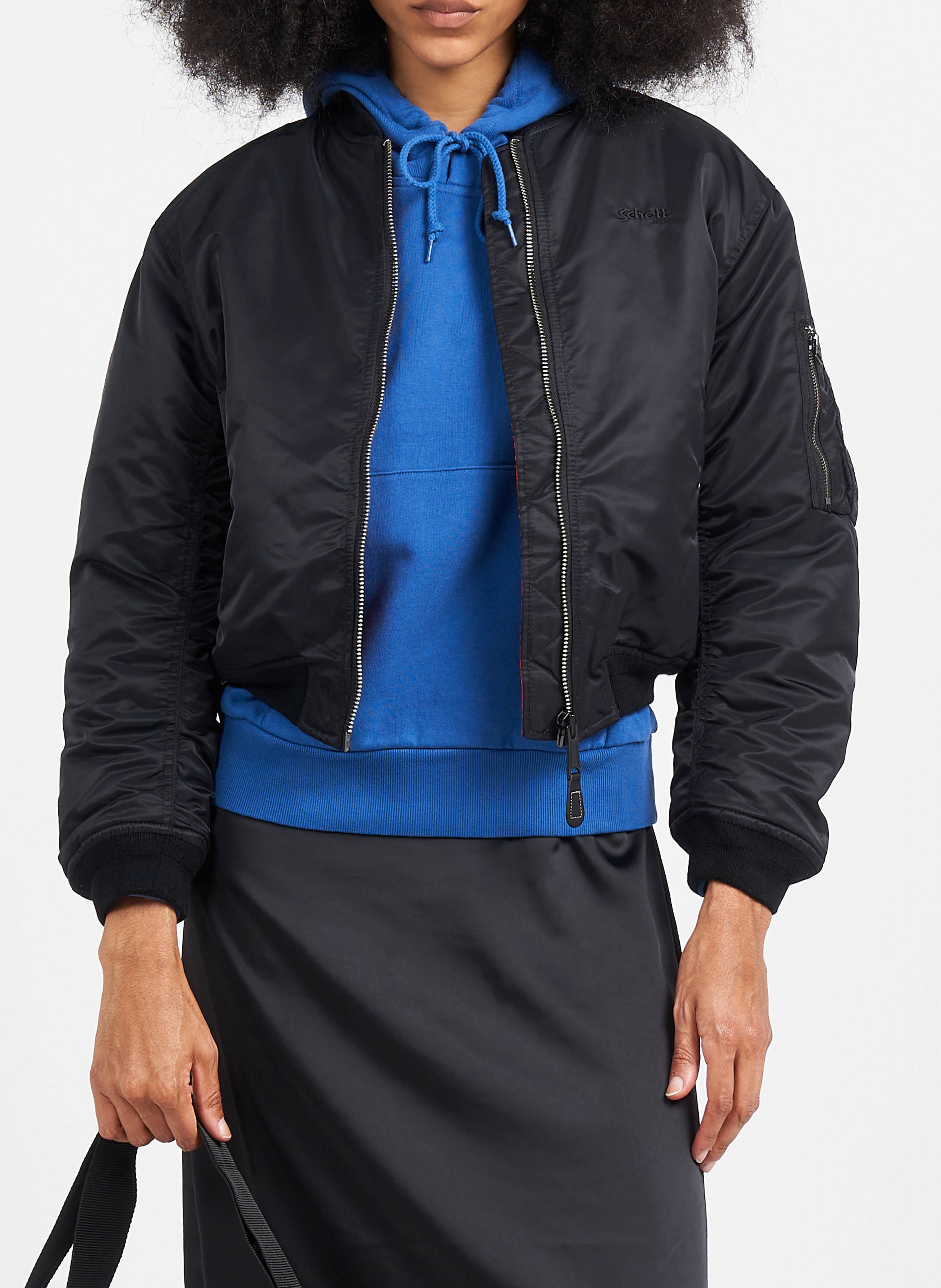 Bomber | Noir SCHOTT Femme