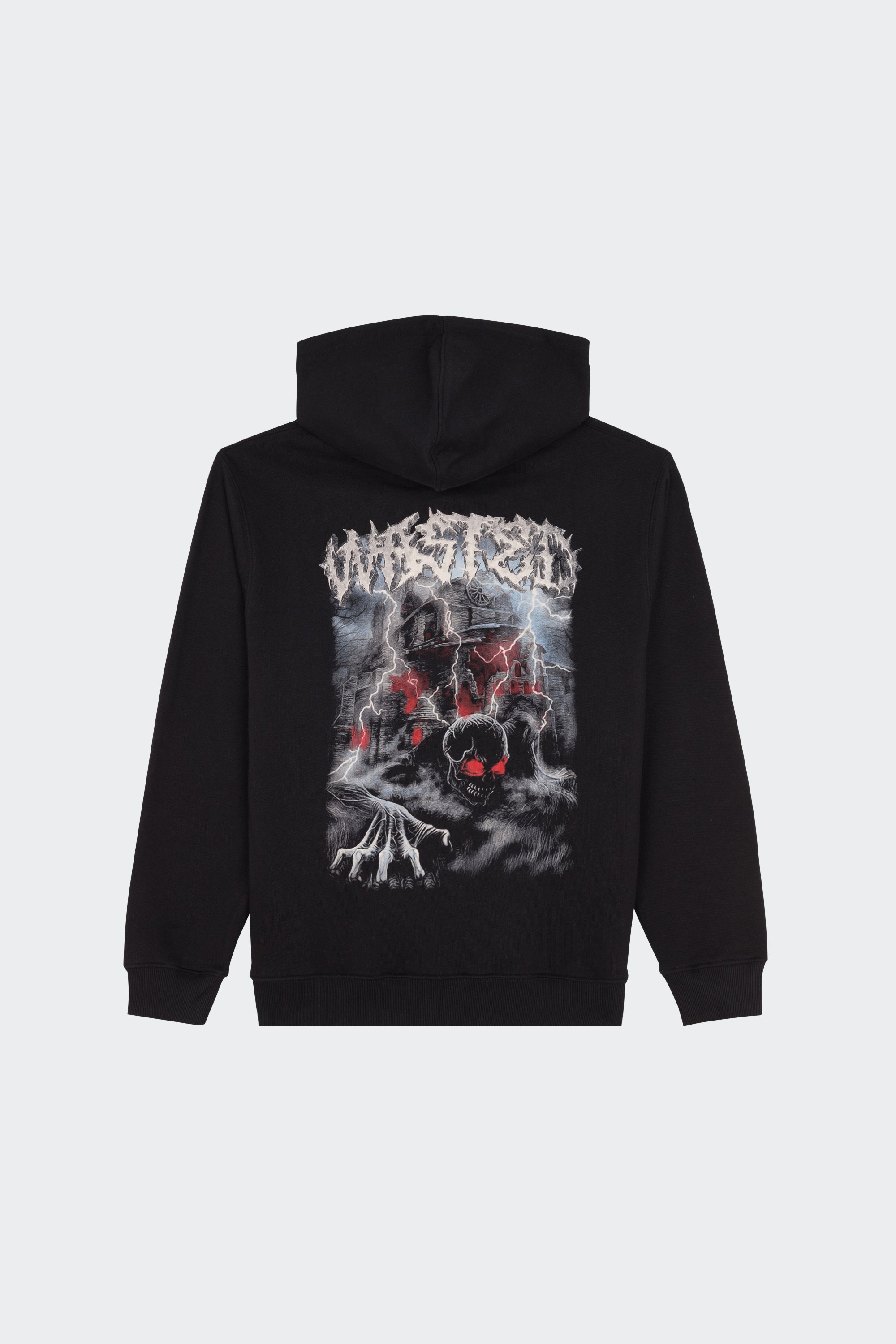 zip-up hoodie | Black by WASTED zip-up hoodie Black