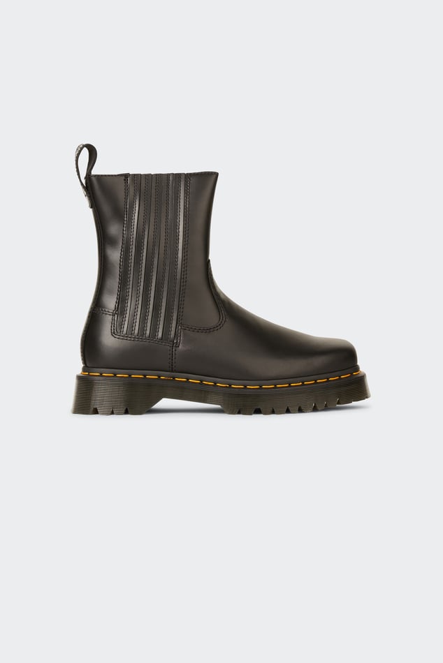 Heeled Leather Mid calf Boots Amaayah Lo Black Dr. Martens Woman Citadium