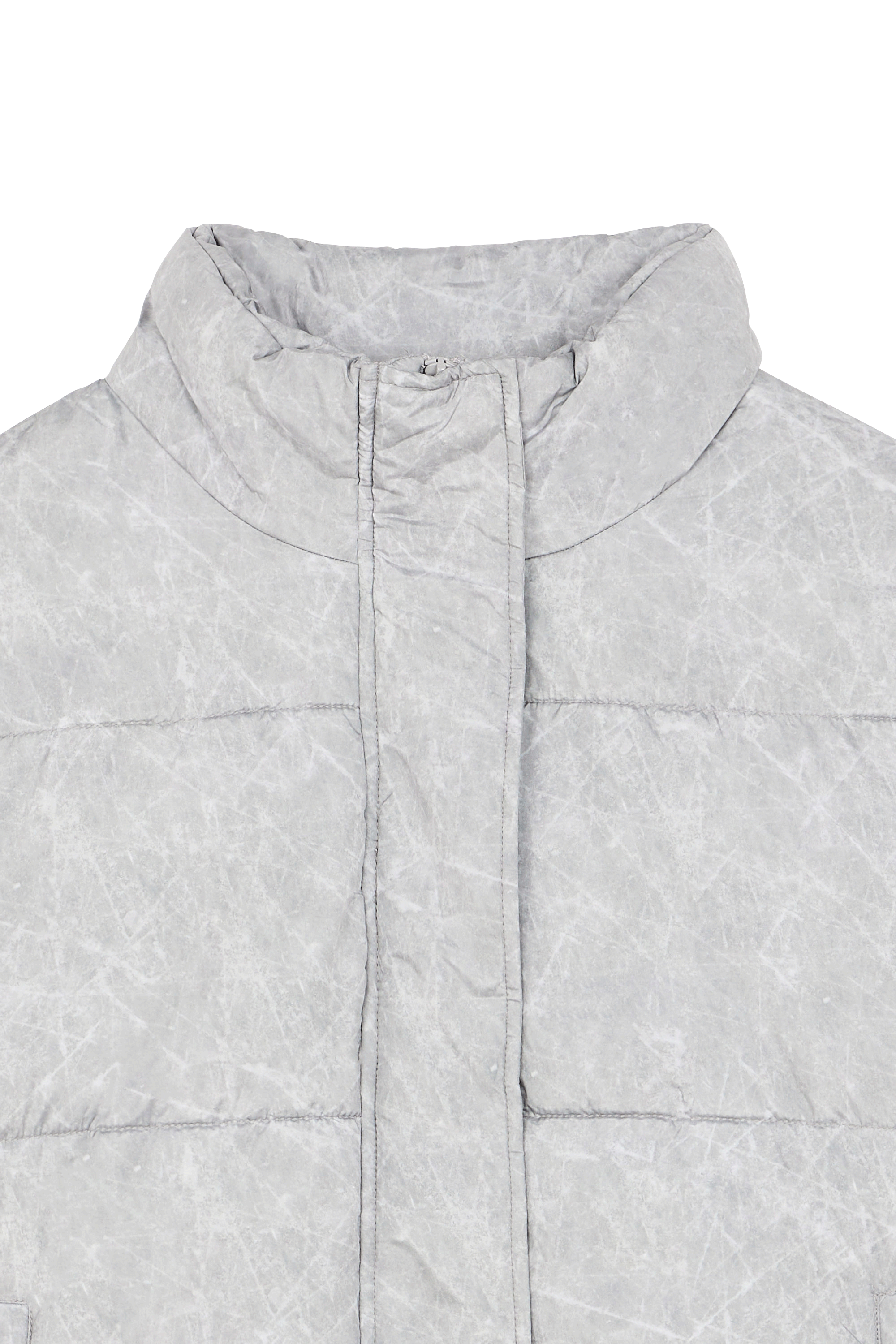 Lightweight quilted padded jacket with high neck Multicolored