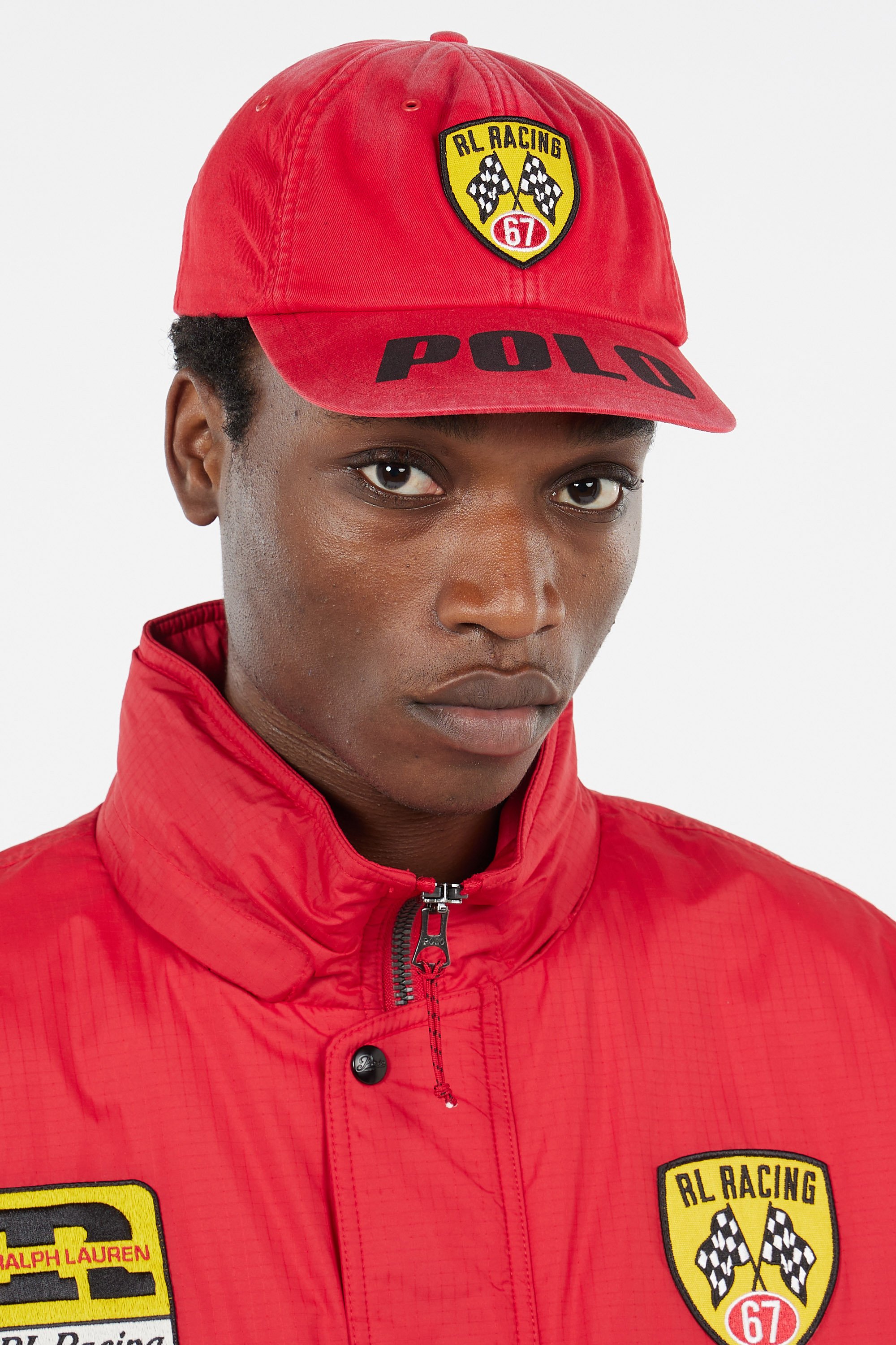 ☆POLO RALPH LAUREN☆ Stripe Color Block Ball Cap Red MAPOHG Polo Ralph Lauren STRIPED OXFORD BALL CAP - Cap - multi