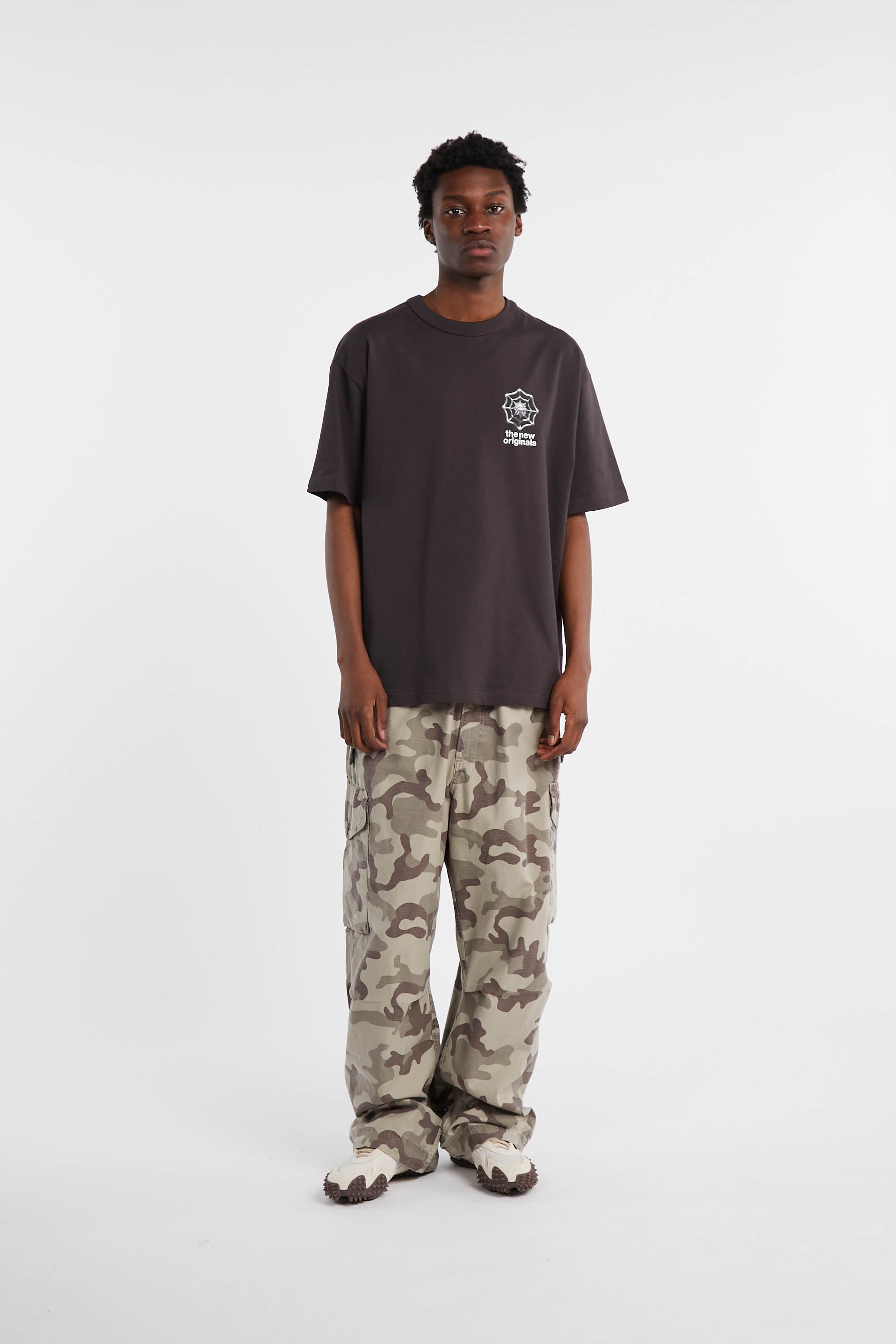 Regular-fit round-neck cotton T-shirt THE NEW ORIGINALS Black