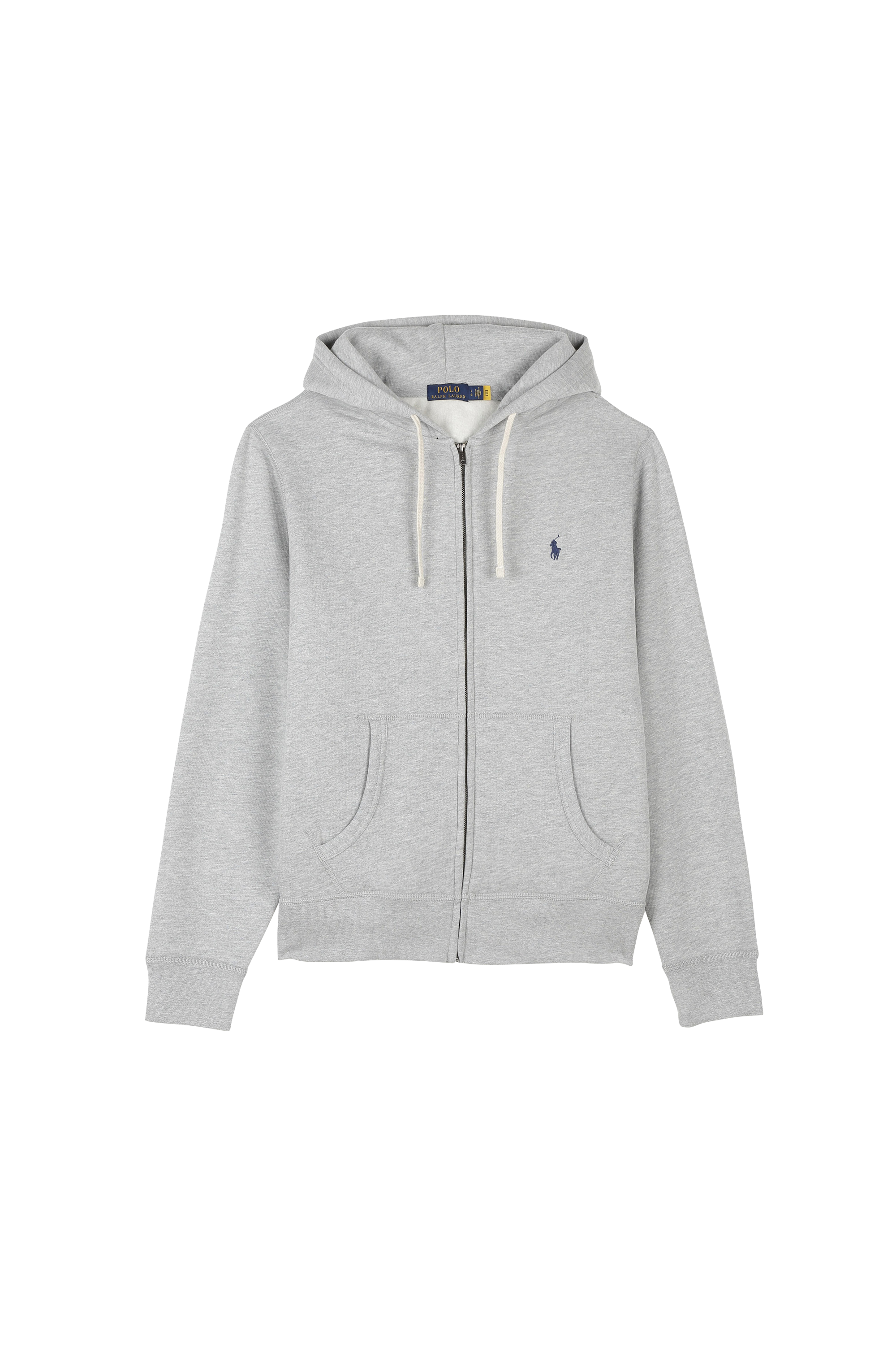 Sweat à capuche en coton mélangé Gris