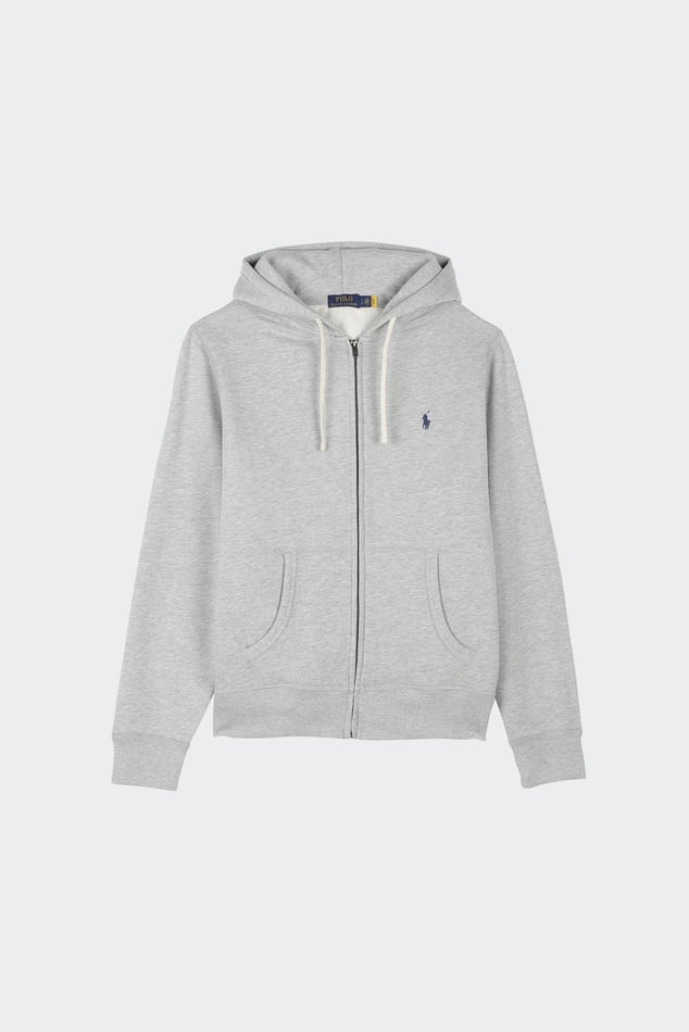 Hooded Sweatshirt In Blended Cotton Grey Polo Ralph Lauren Man Citadium