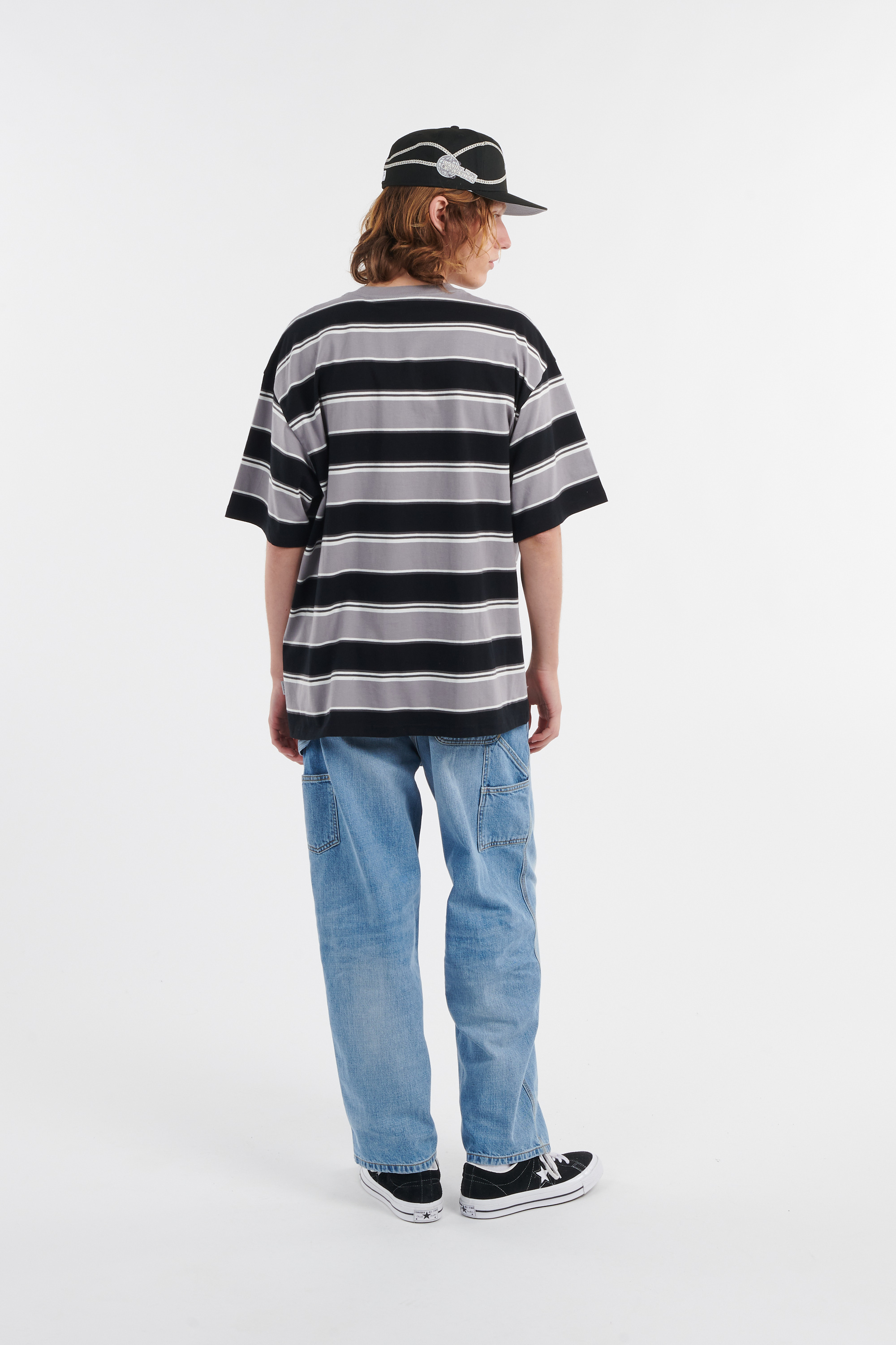 Regular-fit round-neck cotton T-shirt Multicolored