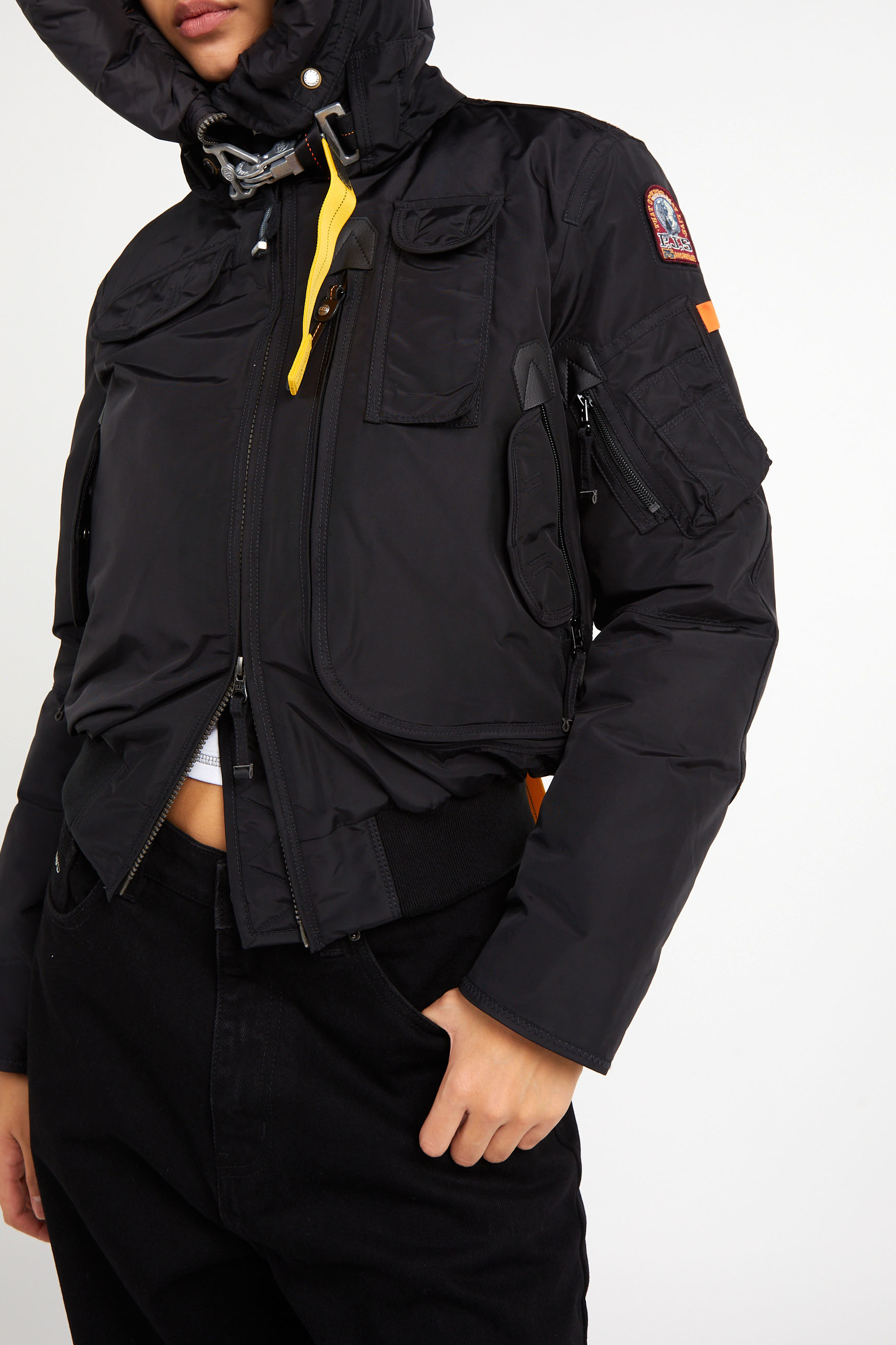 Lightweight quilted padded jacket with high neck | Black PARAJUMPERS Women
