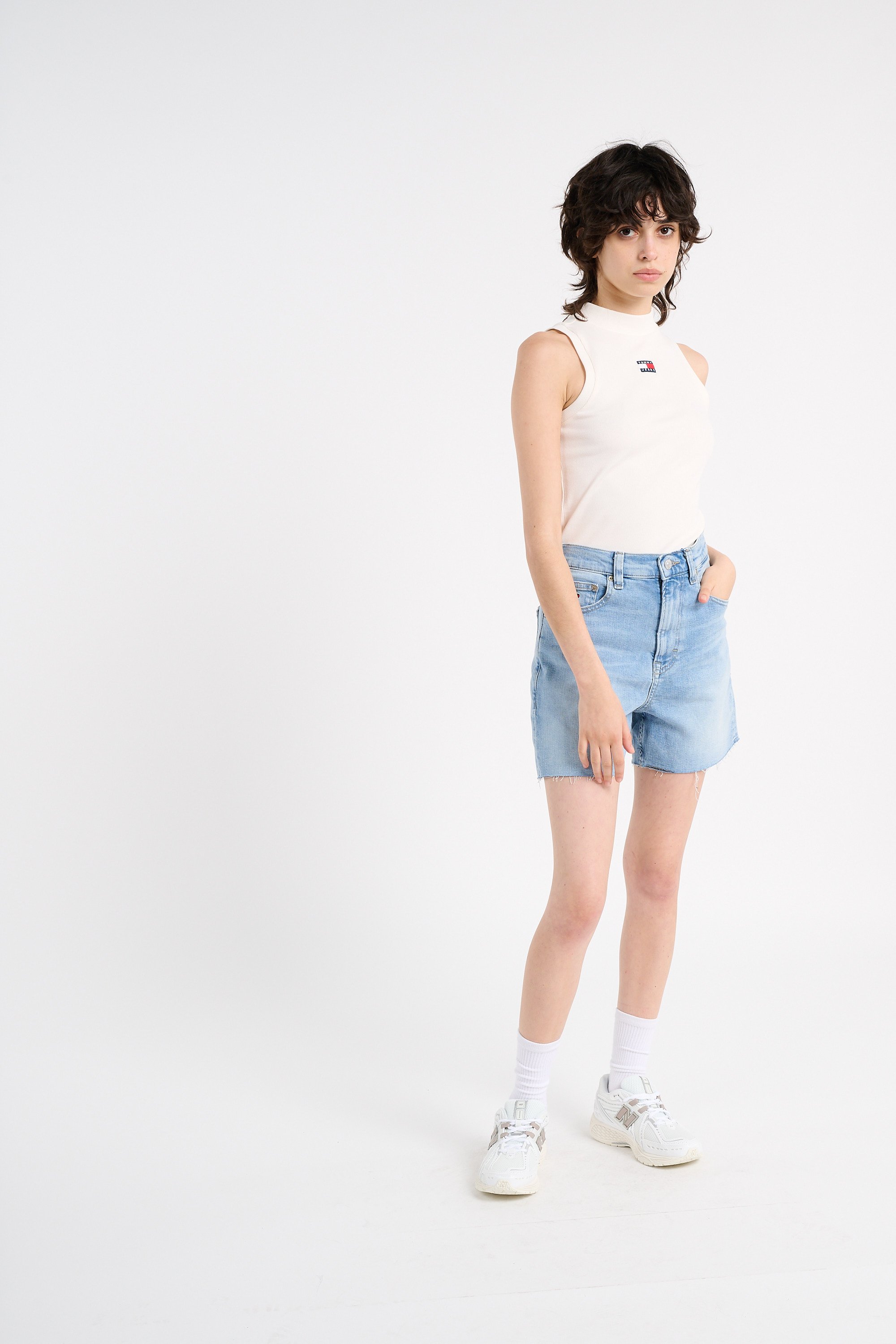 Tank top TOMMY JEANS White