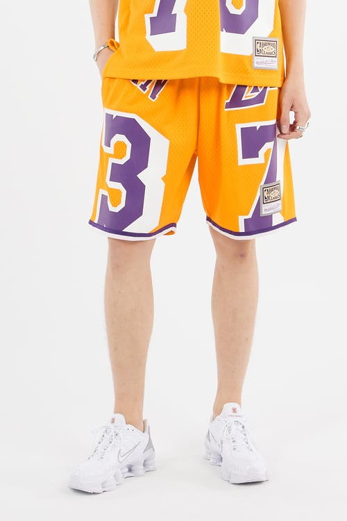 MITCHELL & NESS Short Jaune