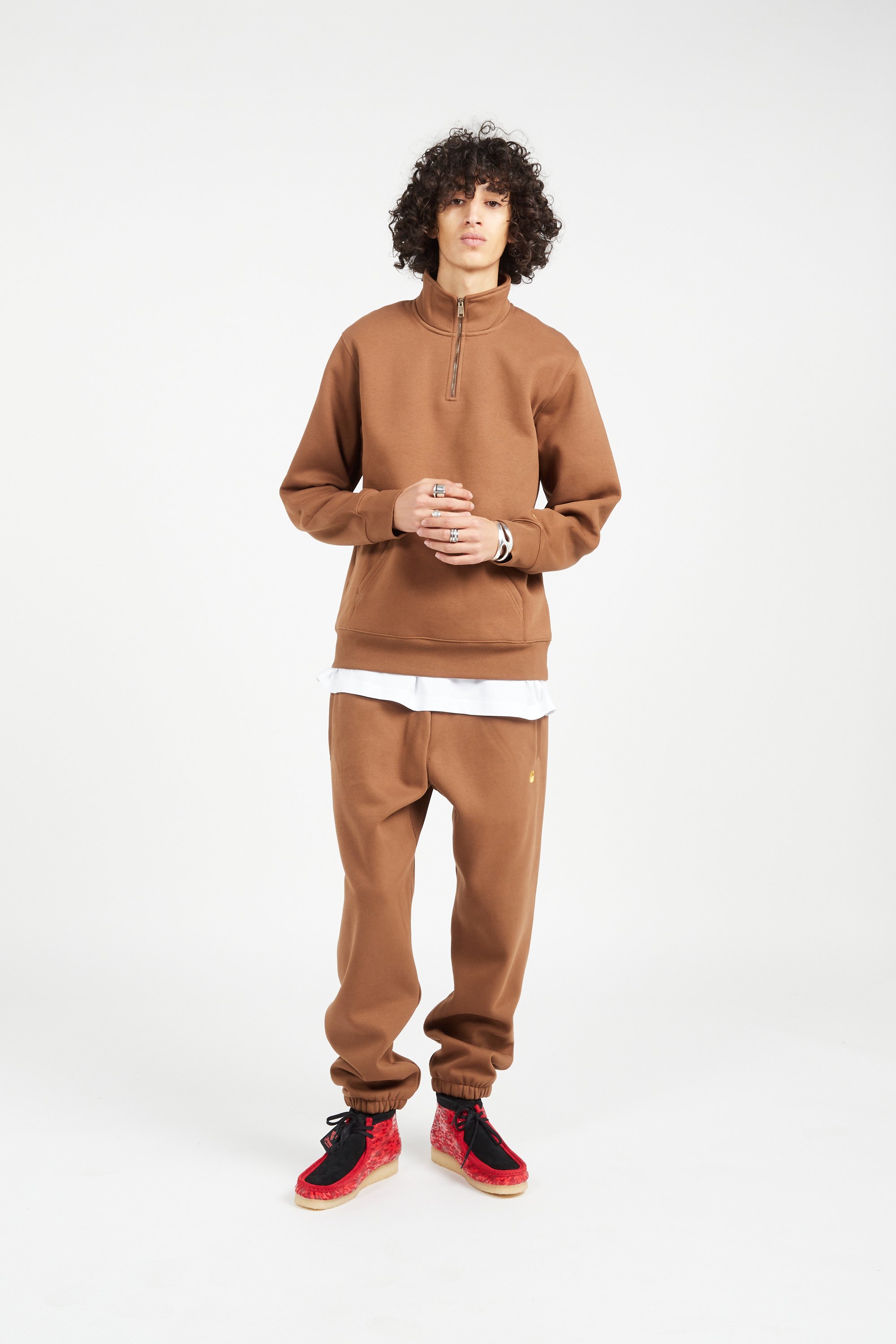 Sweatshirt marron hot sale