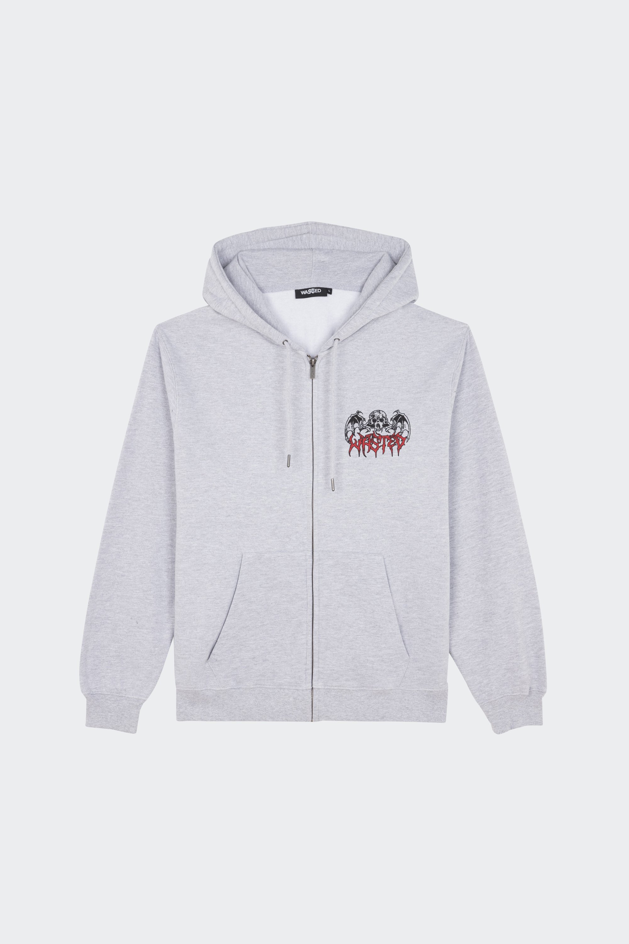 Hoodie zippé  | Gris by WASTED Hoodie zippé  Gris