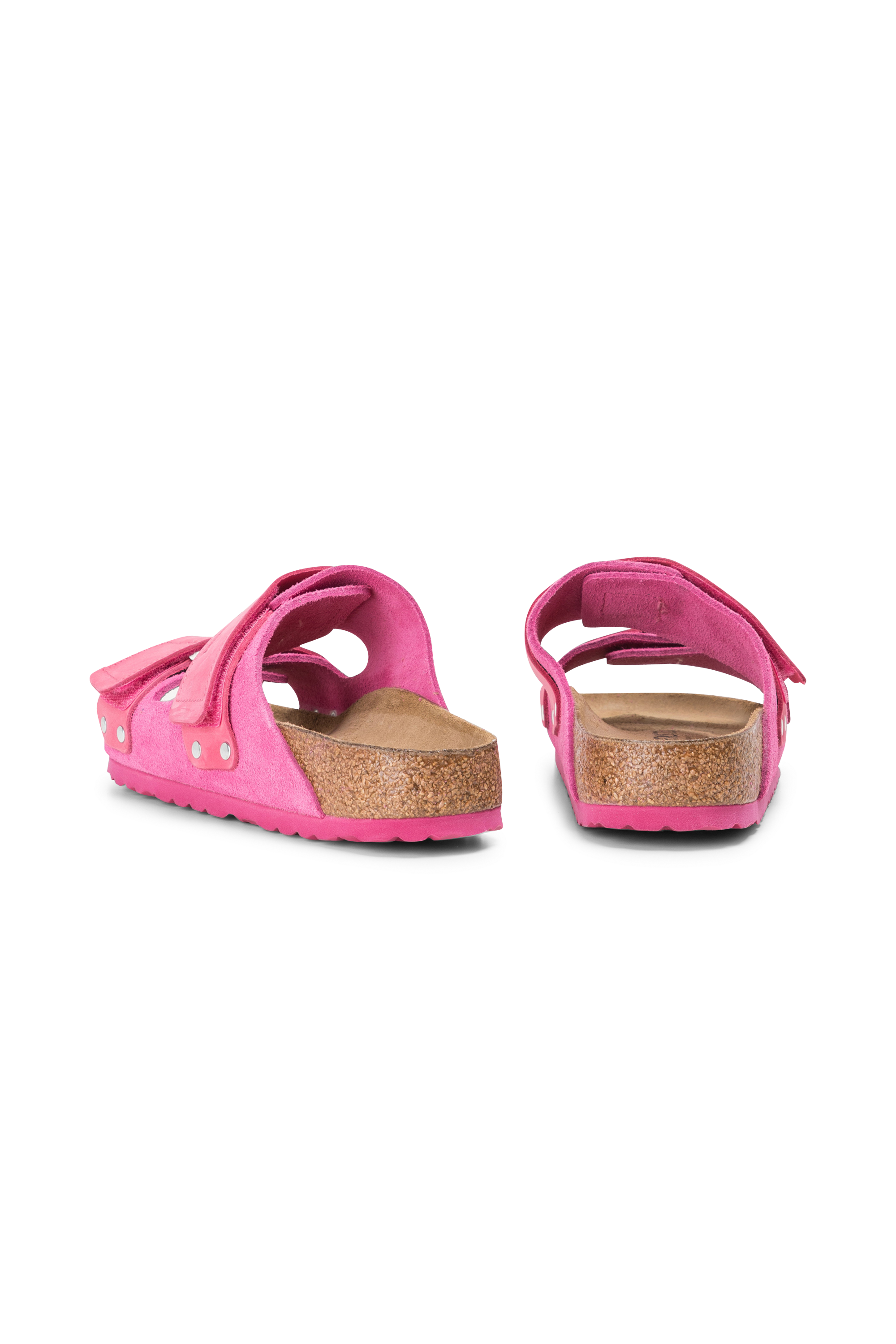 Flat furry sheepskin sandals Purple