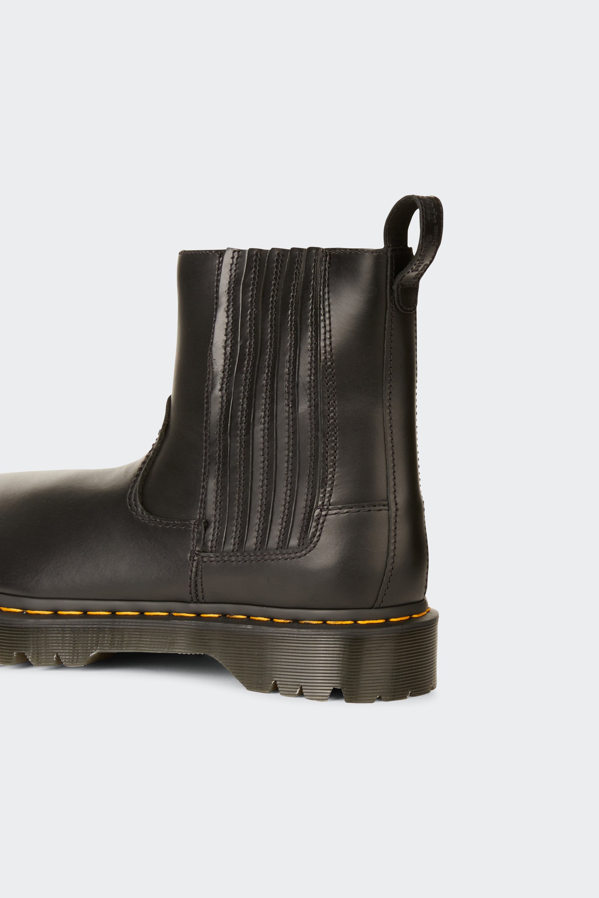 Heeled leather mid-calf boots | Black by DR. MARTENS Heeled leather mid-calf boots Black