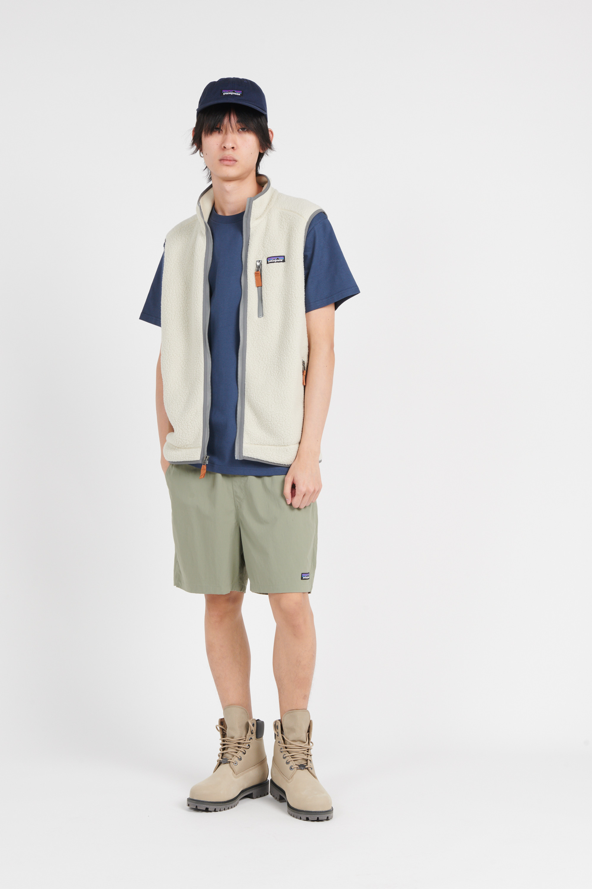 Sleeveless fleece Beige