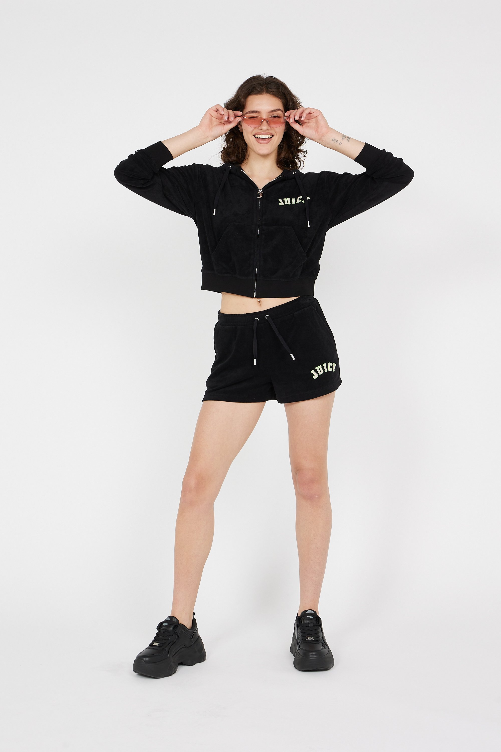 Hoodie zippé JUICY COUTURE Noir