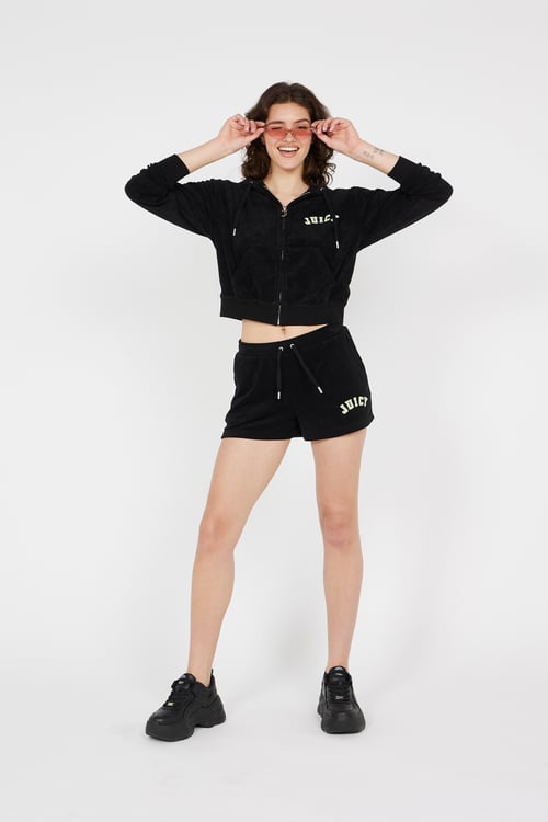 JUICY COUTURE zip-up hoodie Black