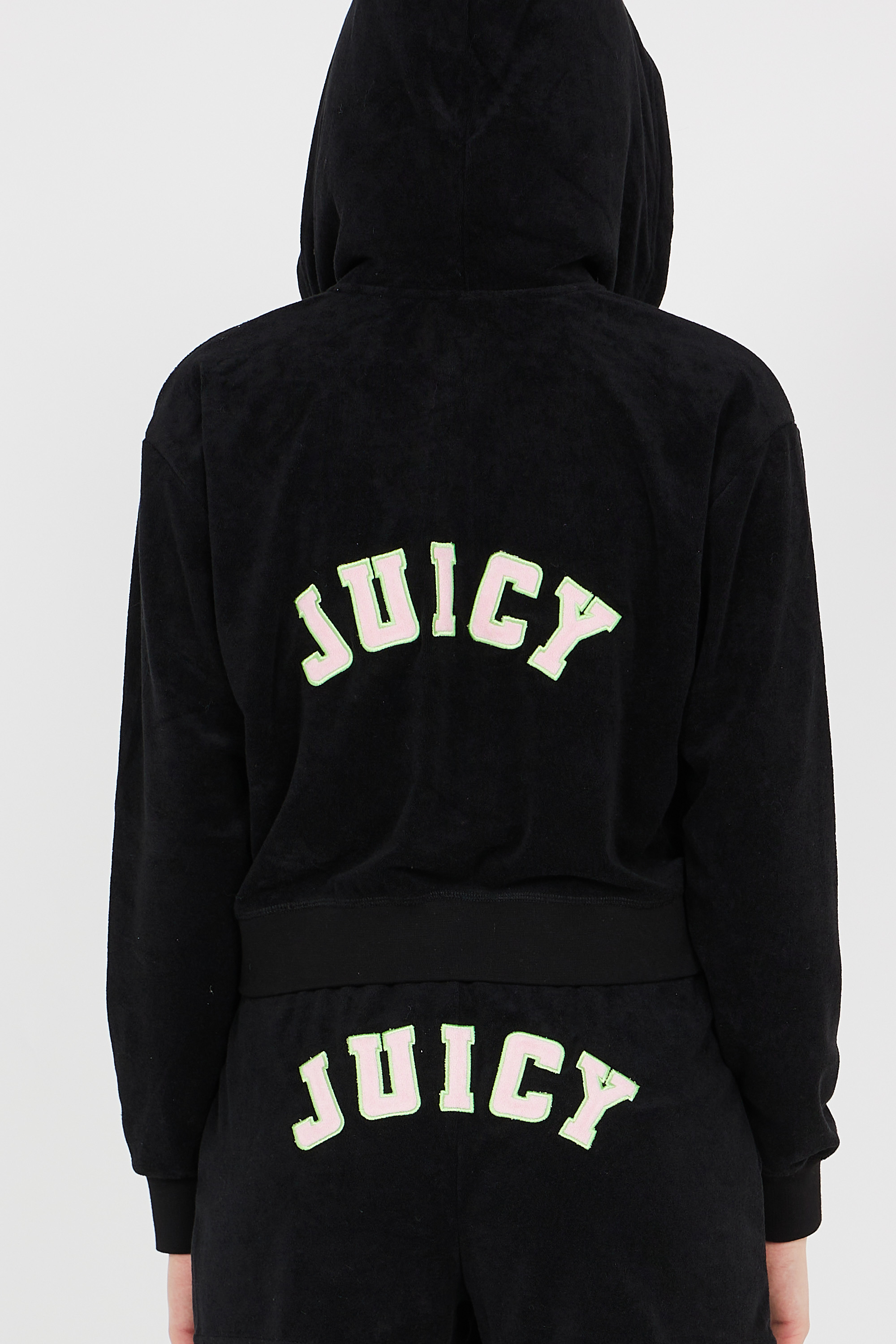 zip-up hoodie Black