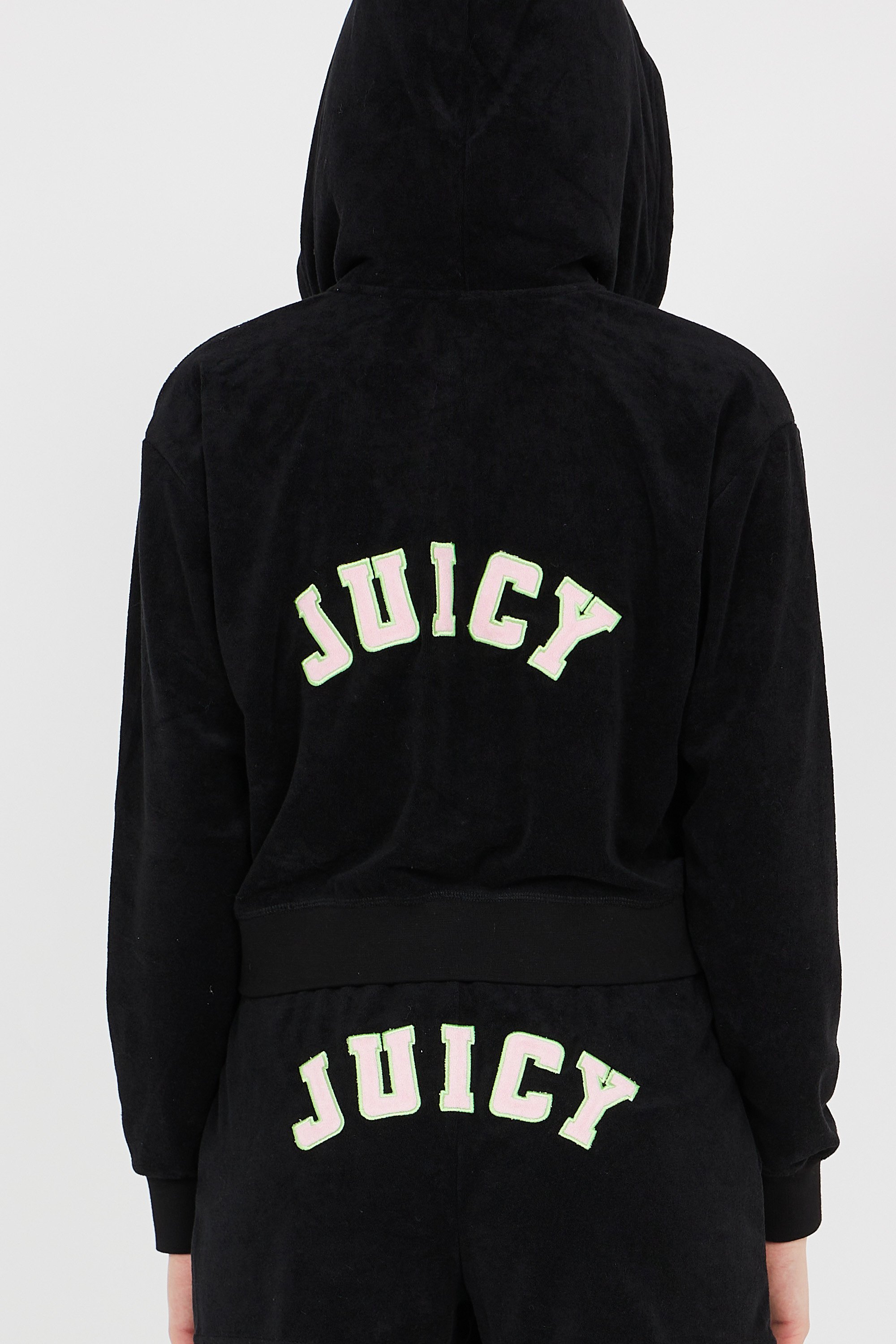 zip-up hoodie | Black by JUICY COUTURE zip-up hoodie Black