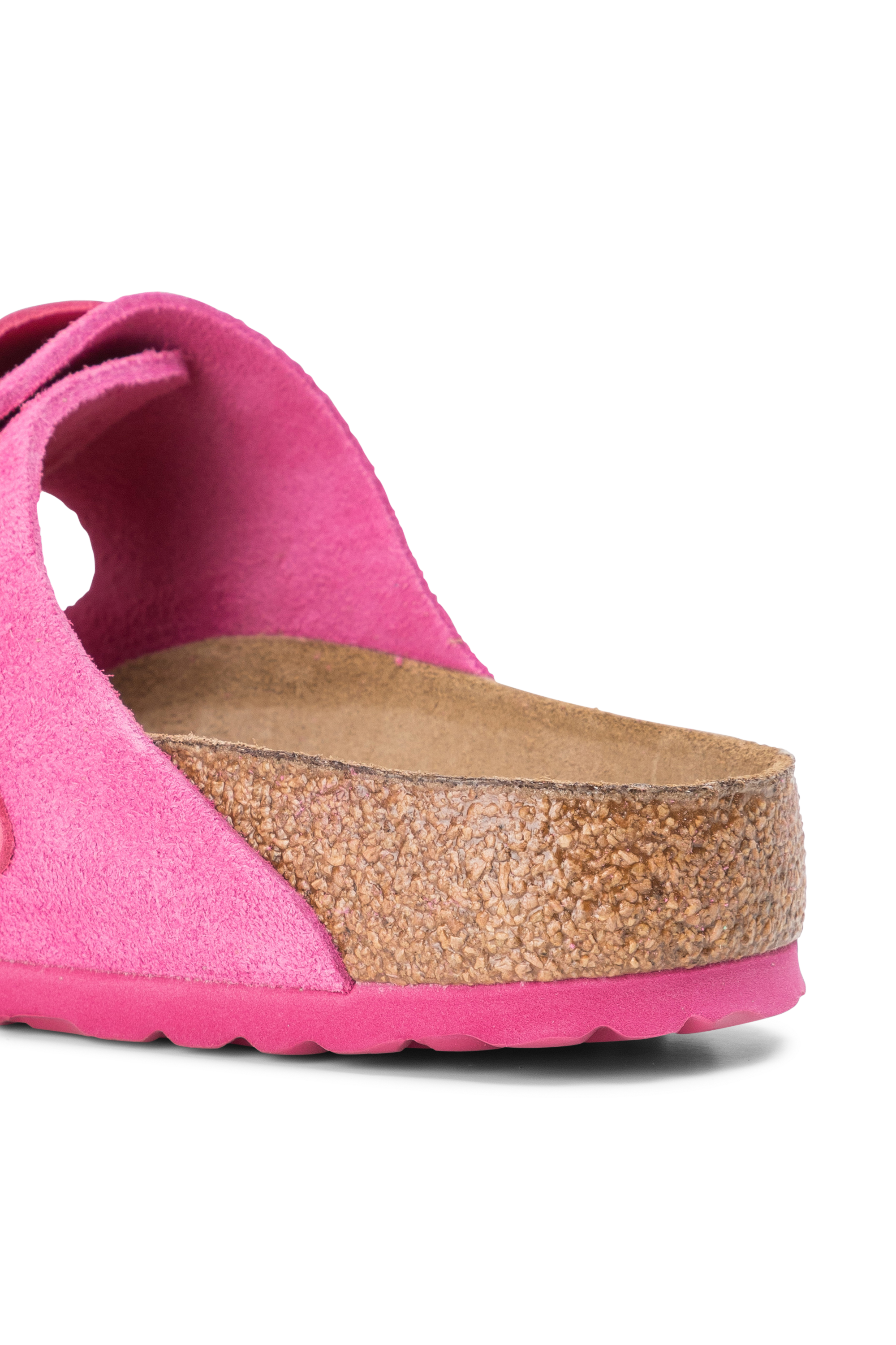 Flat furry sheepskin sandals Purple