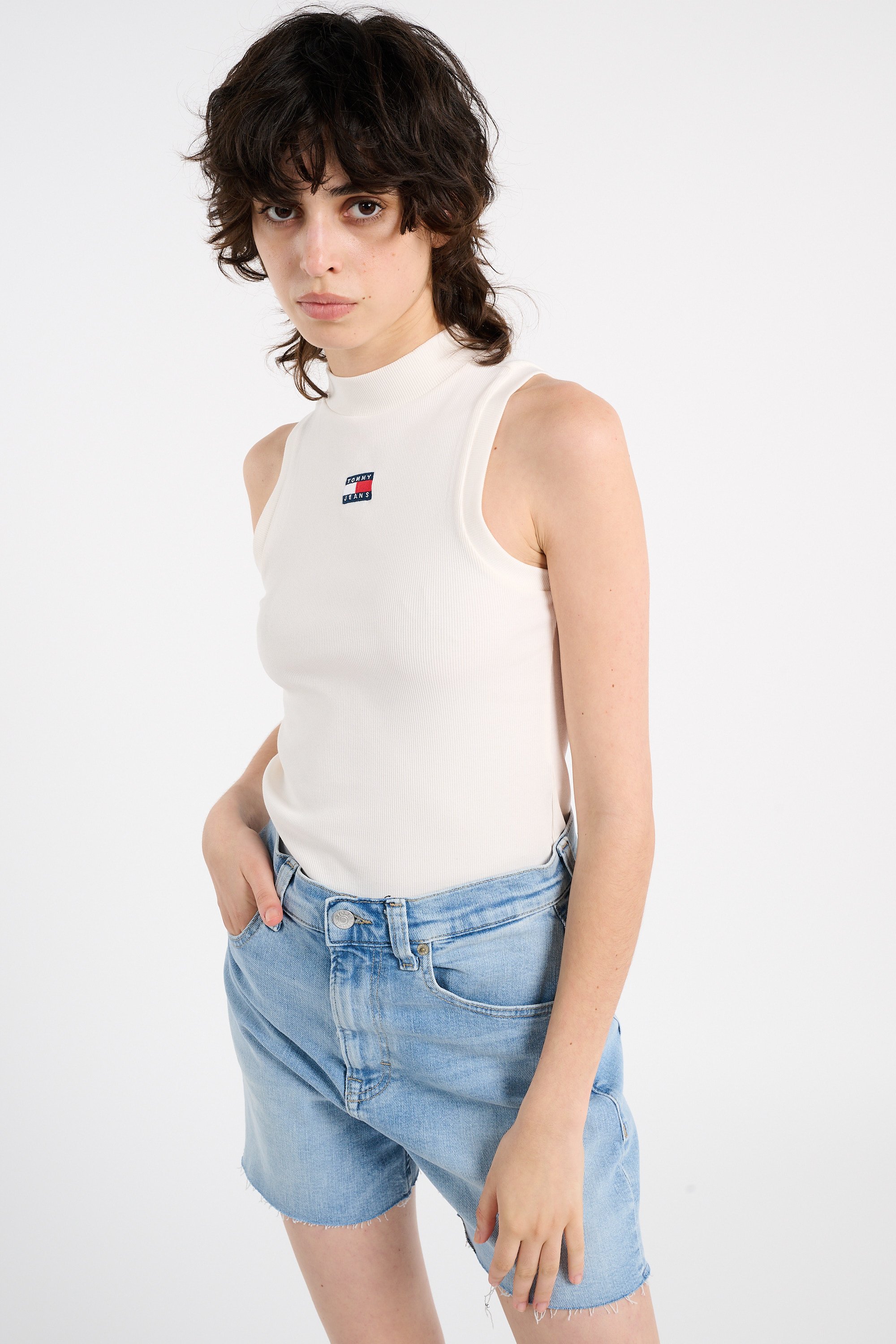 Tank top | White TOMMY JEANS Women
