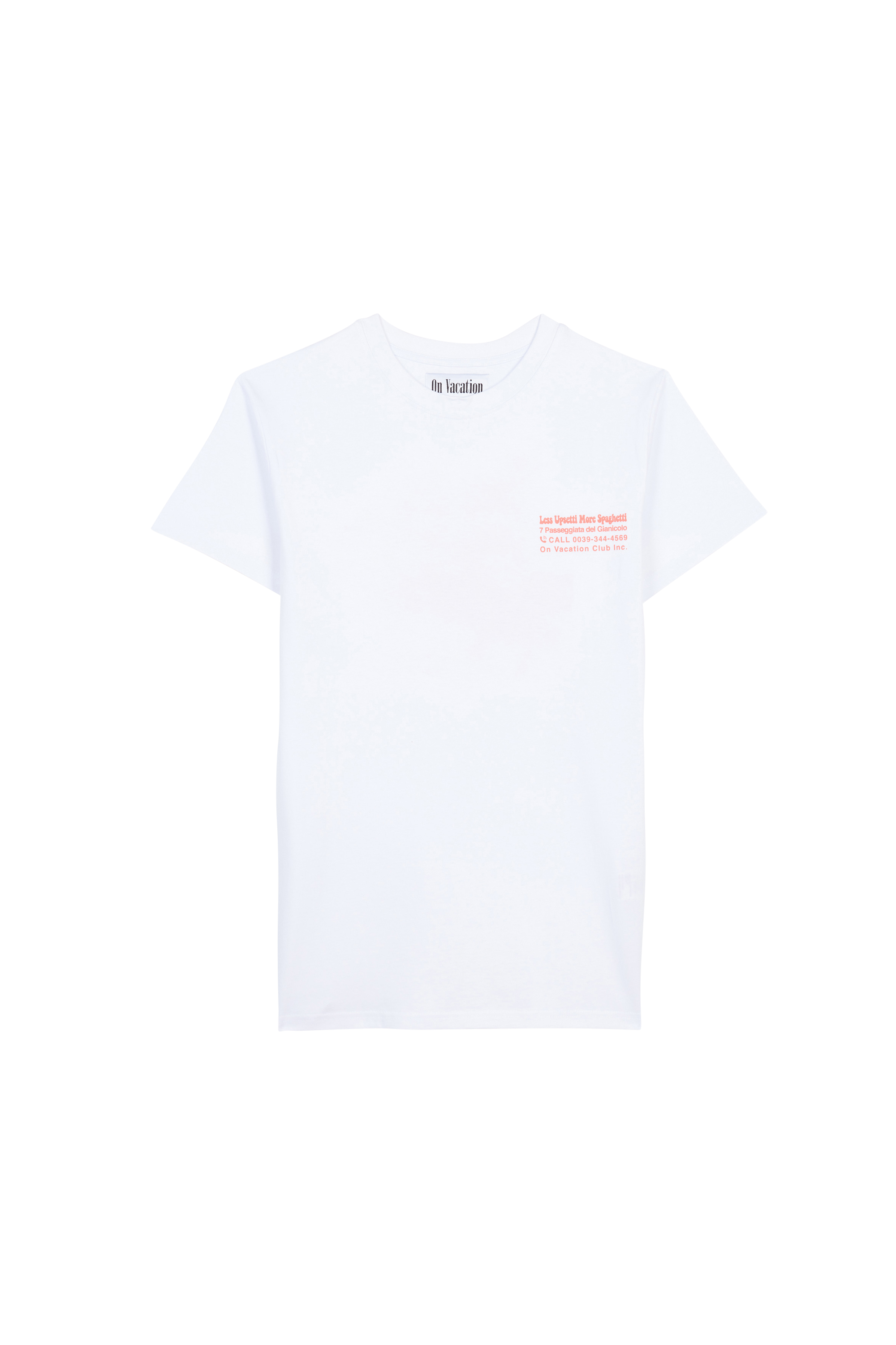 T-shirt en coton biologique ON VACATION Blanc