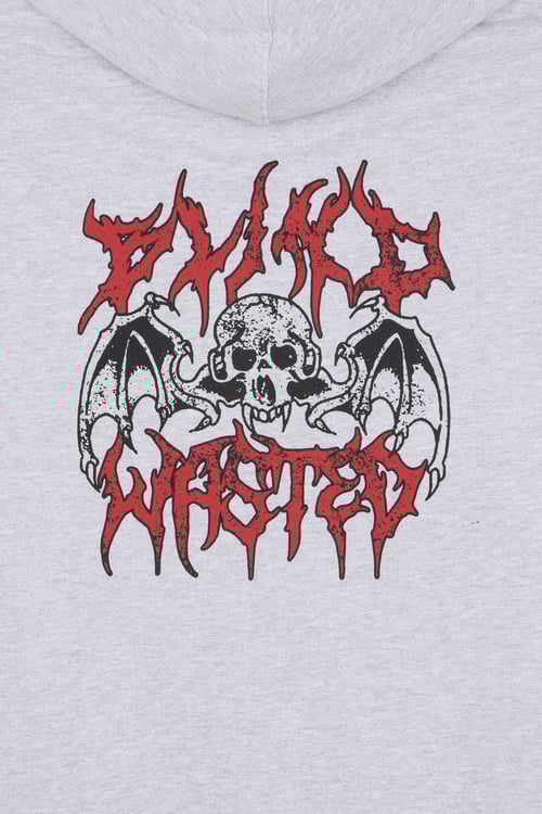 WASTED Hoodie zippé  Gris