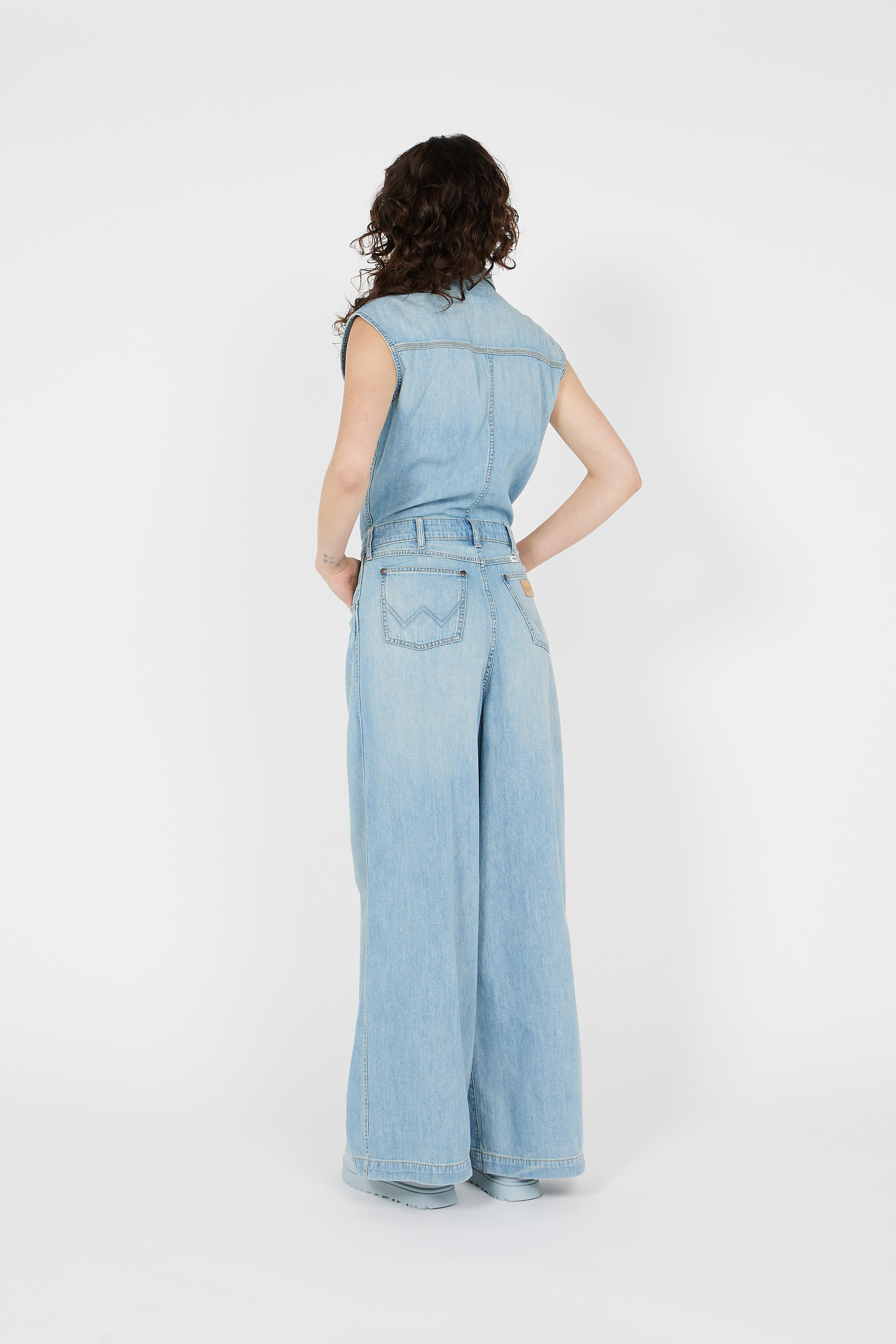 Flat furry sheepskin sandals Green