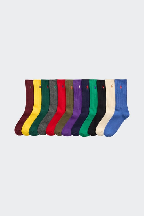 POLO RALPH LAUREN Coffret de 12 paires de chaussettes Multicolore