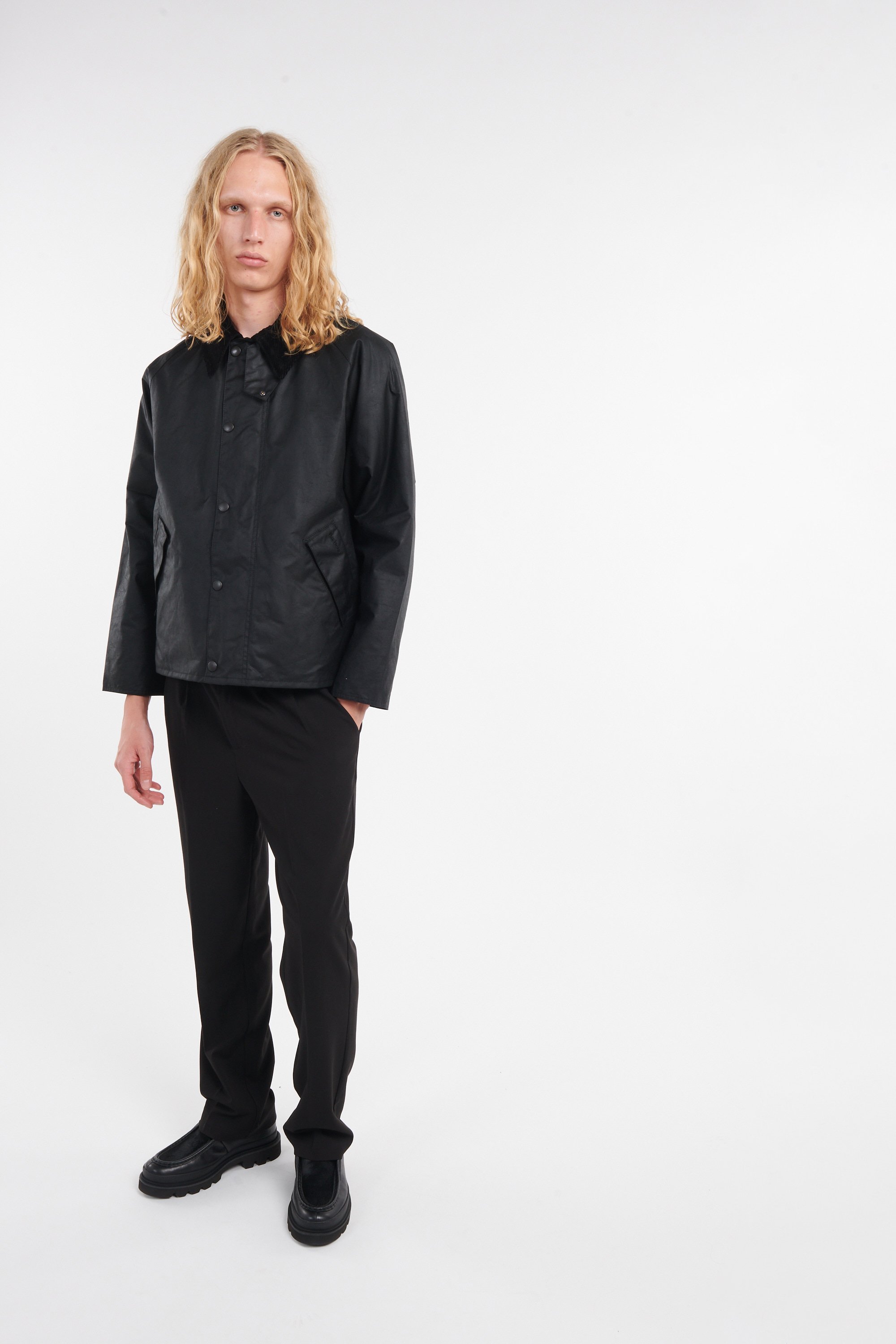 Jacket Os transport wax jacket Black Barbour - Men | Citadium