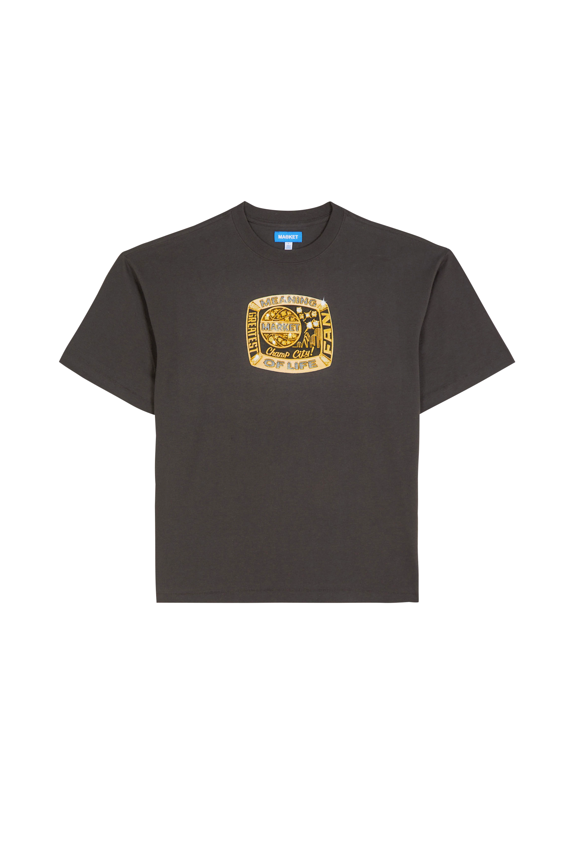Regular-fit round-neck cotton T-shirt Multicolored