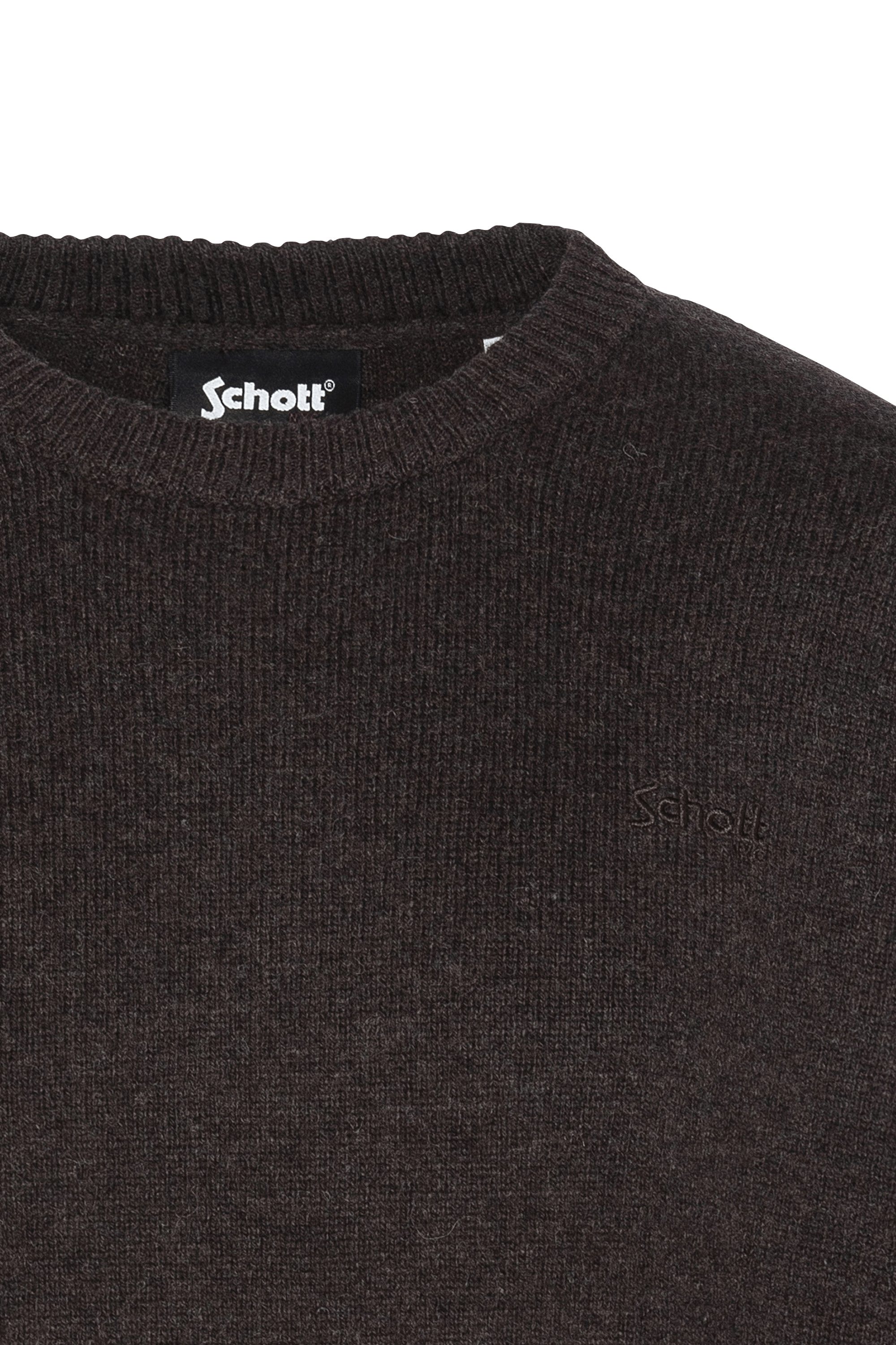 Pull manches longues | Marron SCHOTT Homme