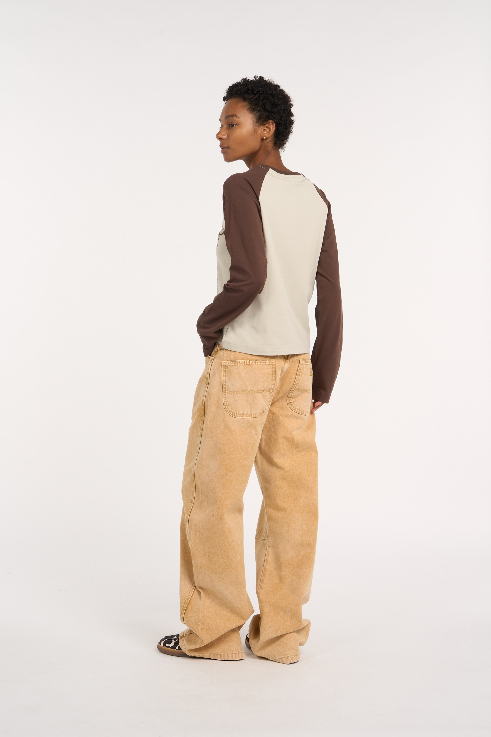 T-shirt | Marron LOST MANAGEMENT CITIES Femme
