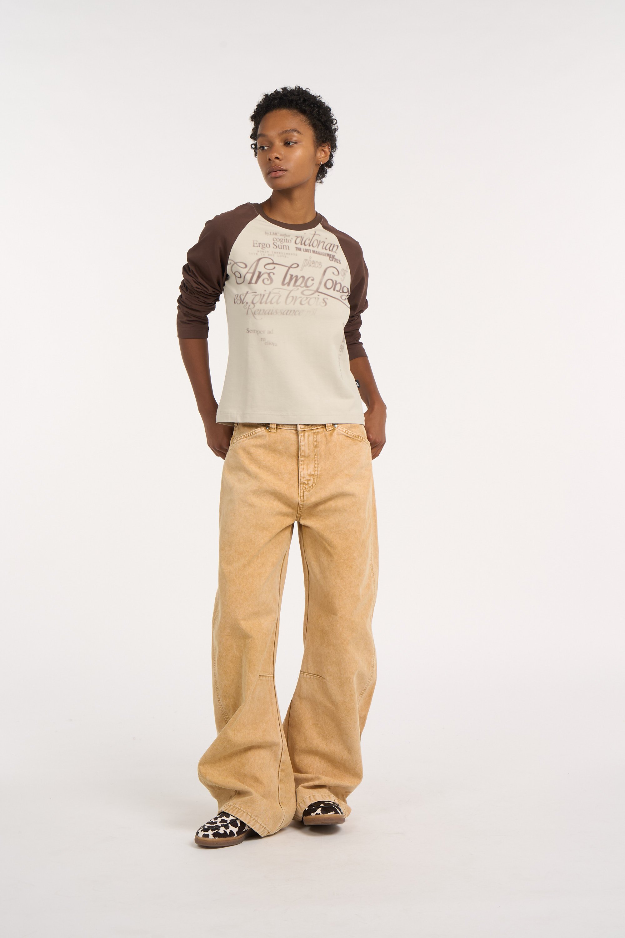 T-shirt | Marron LOST MANAGEMENT CITIES Femme