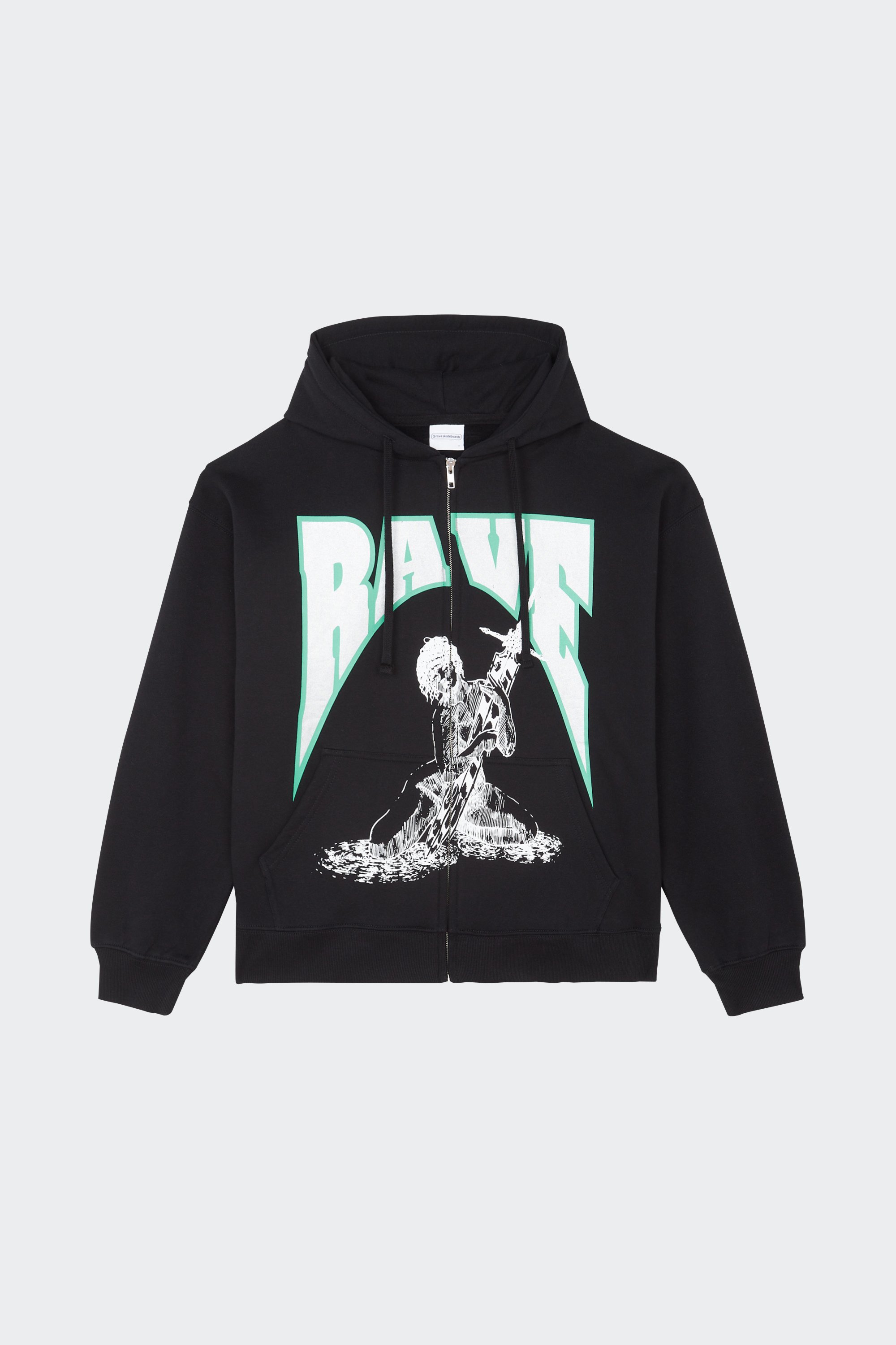 Zip-up hoodie | Black by RAVE Zip-up hoodie Black