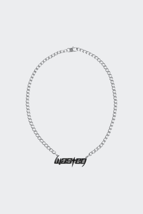 WASTED Collier Argent